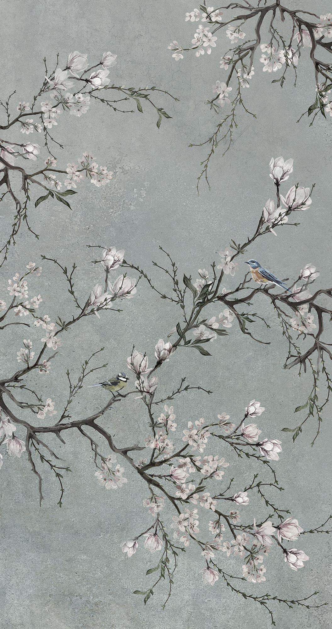 Mural adhesivo textil liso lavable naturaleza Osaka marrón 132 x 260 cm MOTIF - 6