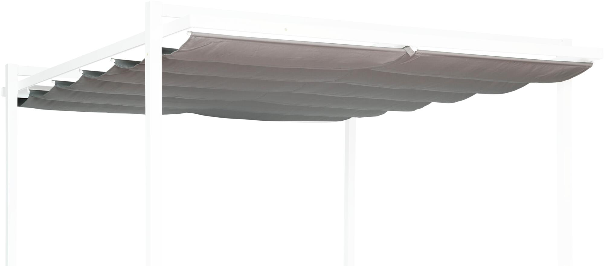 Toldo para pérgola equinox de poliéster marrón de 3,6x3,2 m