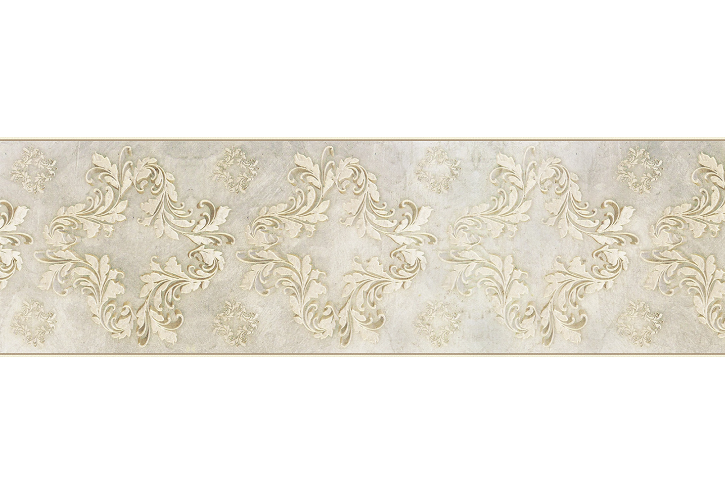 Cenefa adhesiva papel Damasco multicolor 15 cm x 5 m - 2