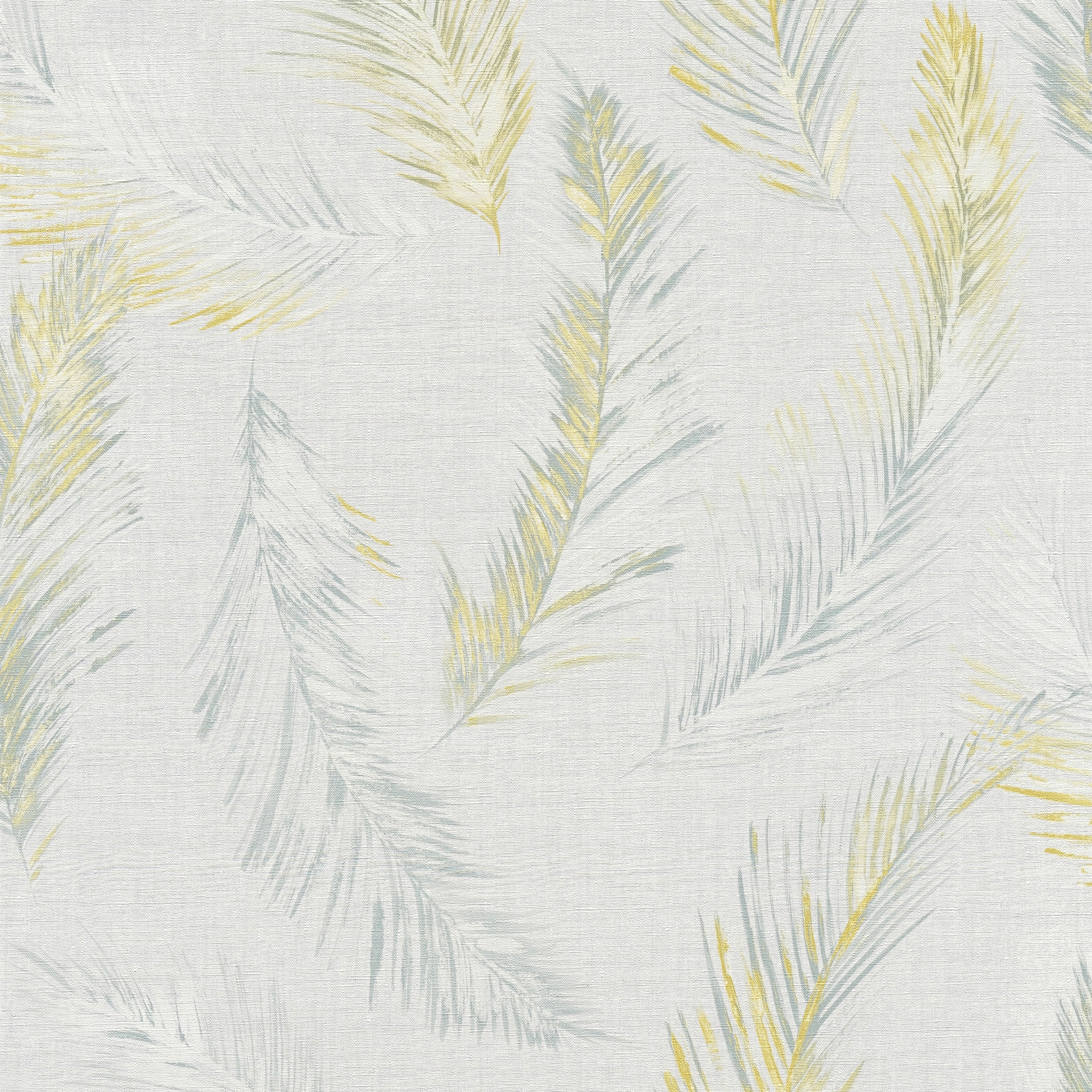 Papel pintado vinilo aplicación cola en pared Naturaleza Four seasons 358961 amarillo, gris  LUTECE 53cmx10.05m lavable apto para cocinas o baños - 3