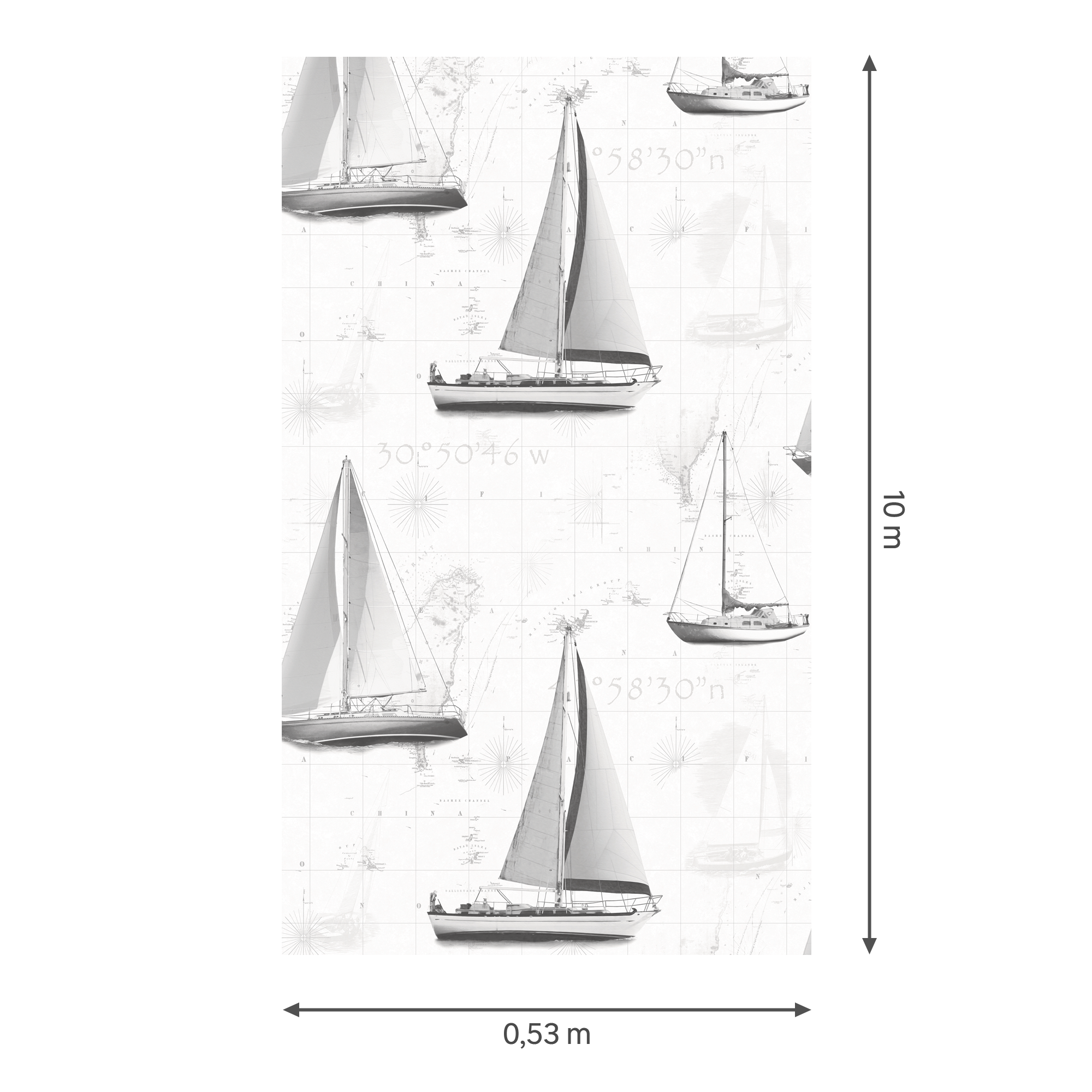 Papel pintado vinilo objetos tnt global 56421 gris