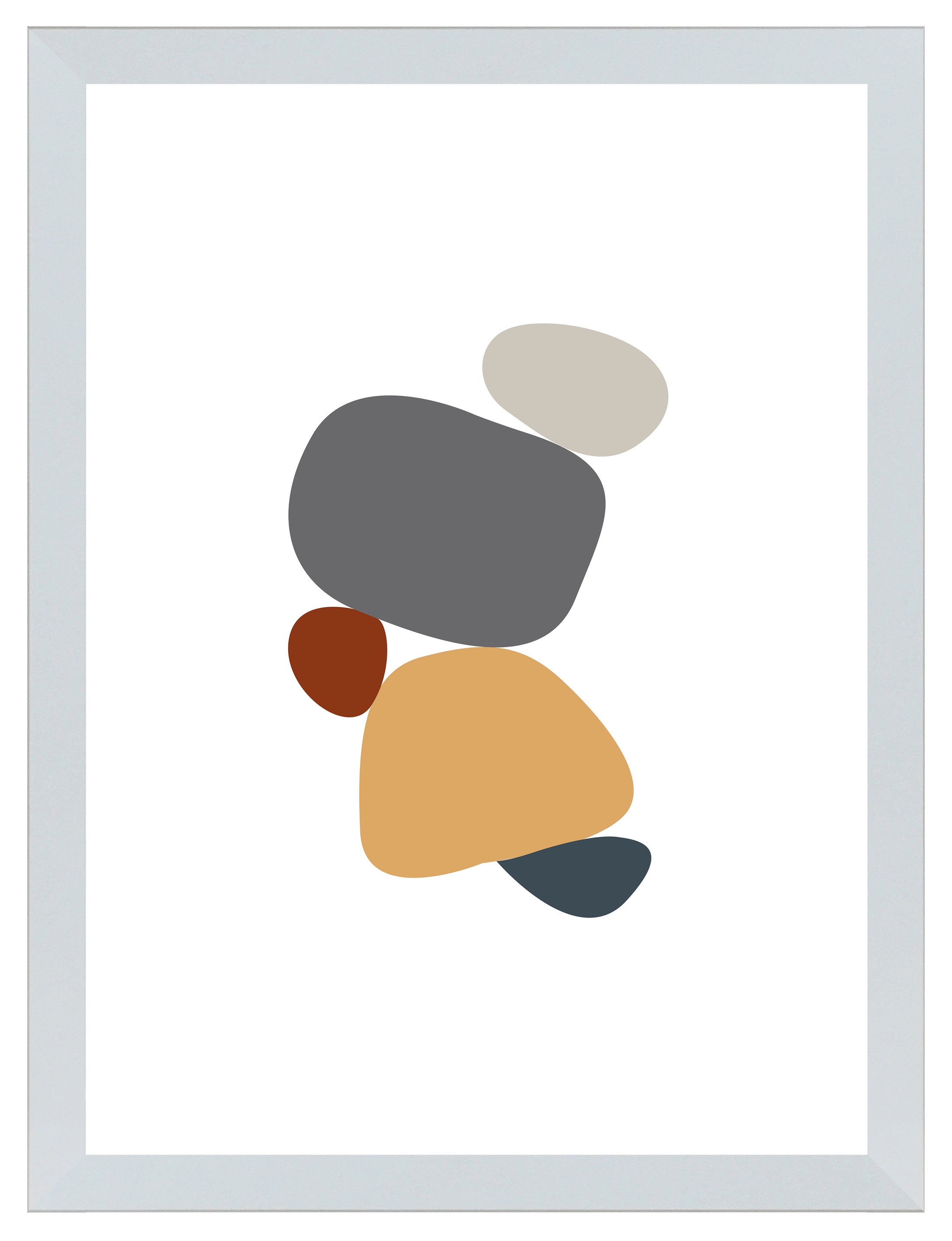 Cuadro pintado con marco stones 30 cm x 40 cm