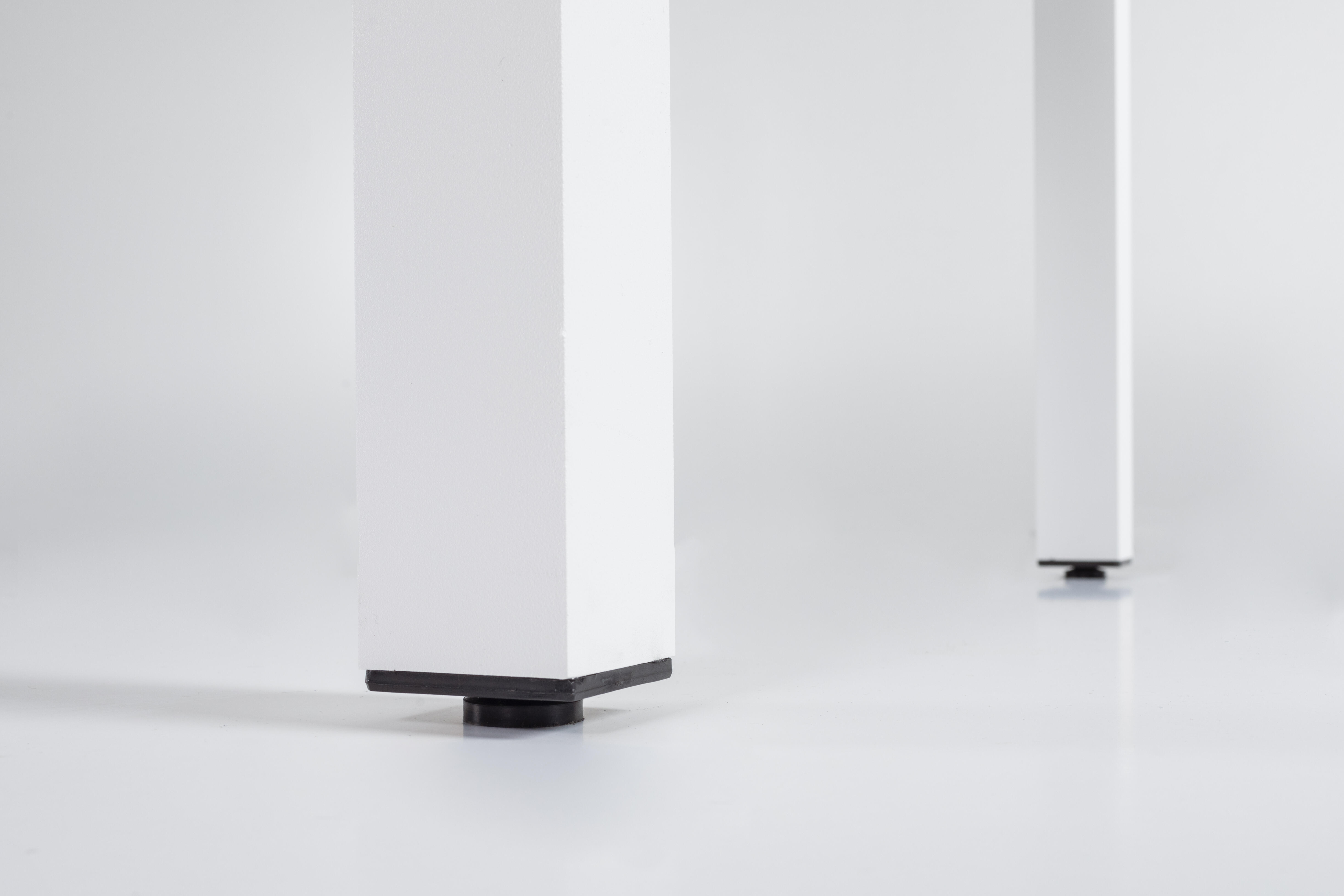Mesa de aluminio y cerámica Luca blanco Taupe de 90x74x192 cm - 18