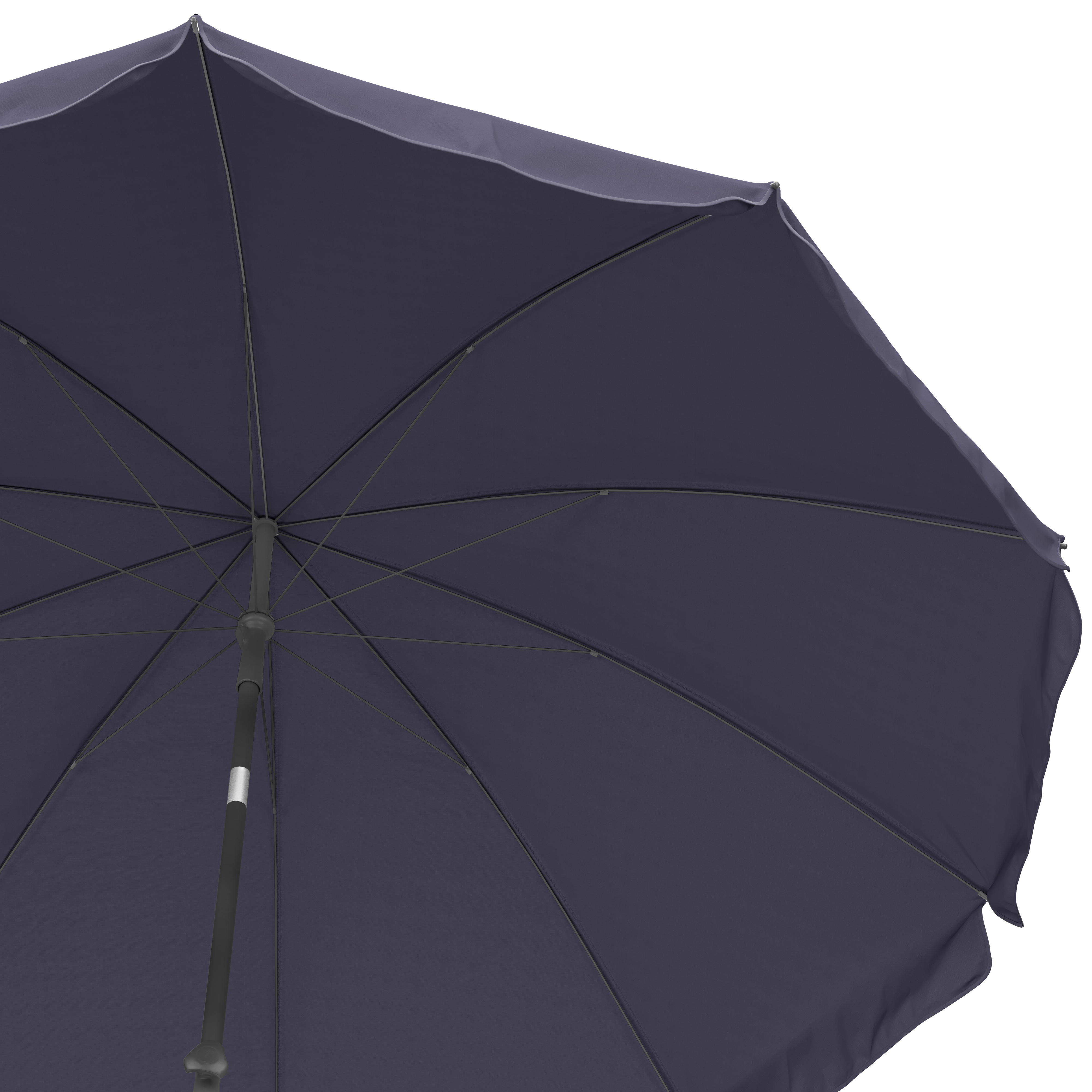 Parasol de mástil central redondo de acero COMATEX D250 azul ø 250 cm - 4
