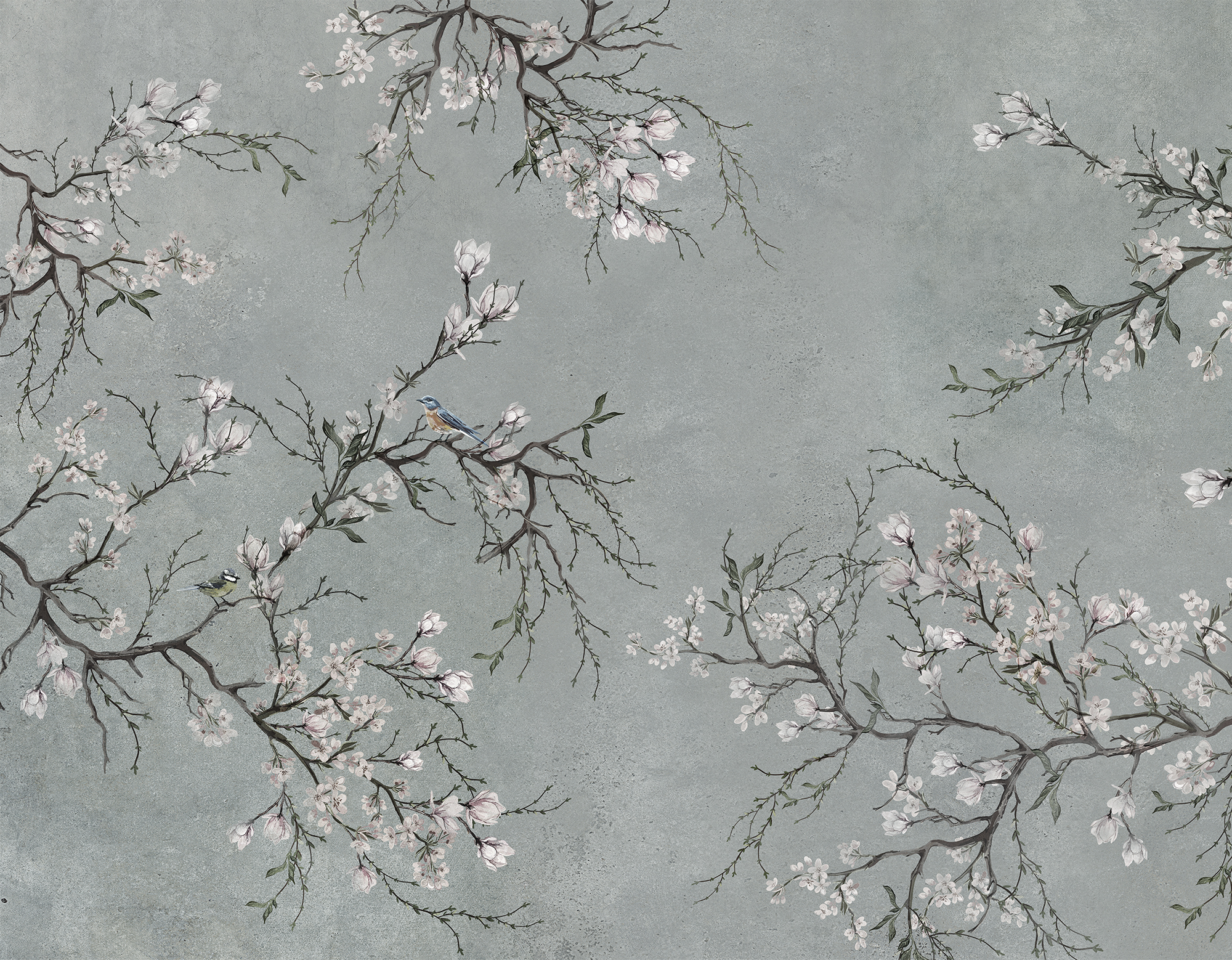 Mural adhesivo textil liso lavable naturaleza Osaka marrón 321 x 250 cm MOTIF - 6