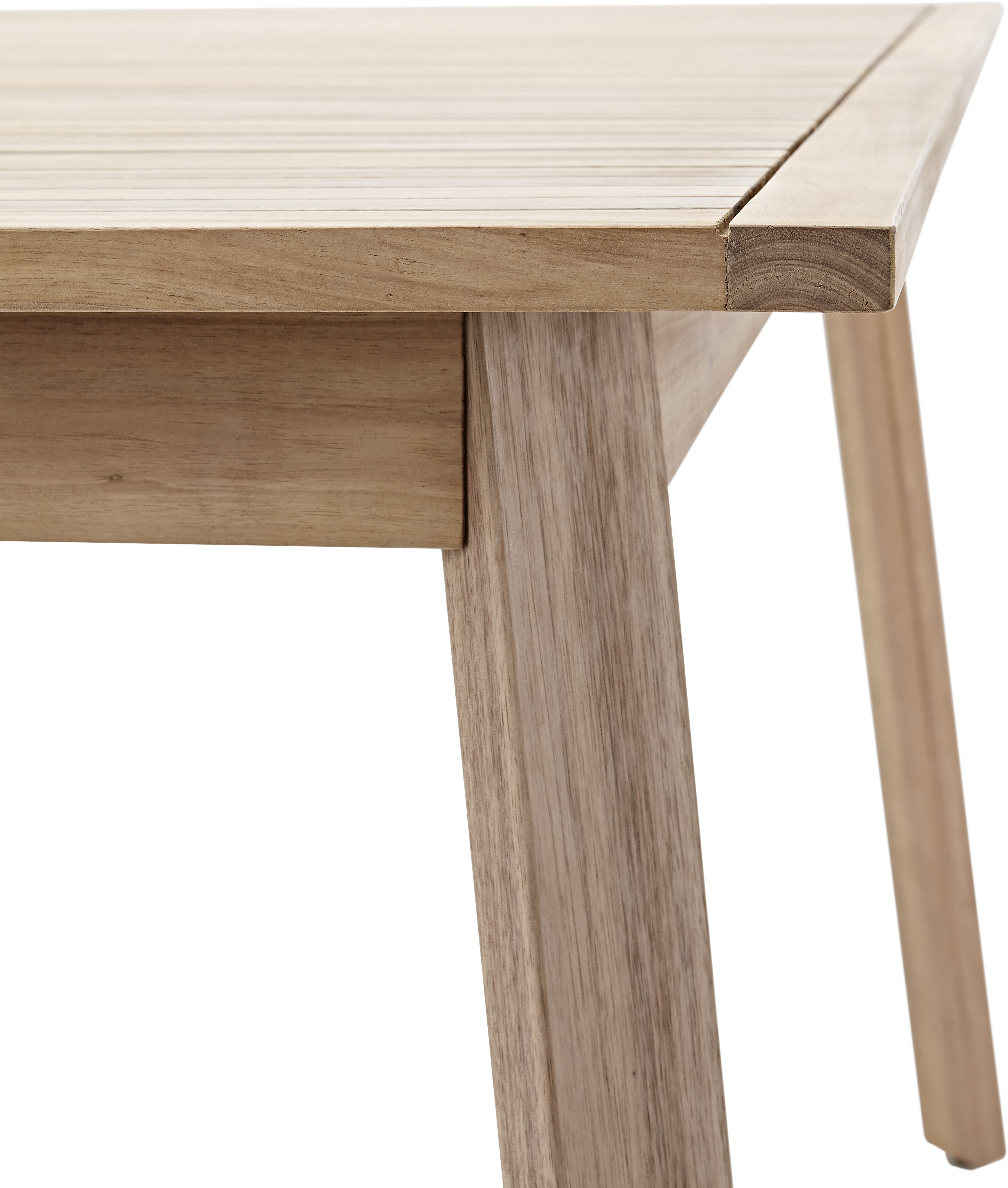 Mesa de jardín extensible de madera Solis marrón de 150/200x75x90 cm - 16