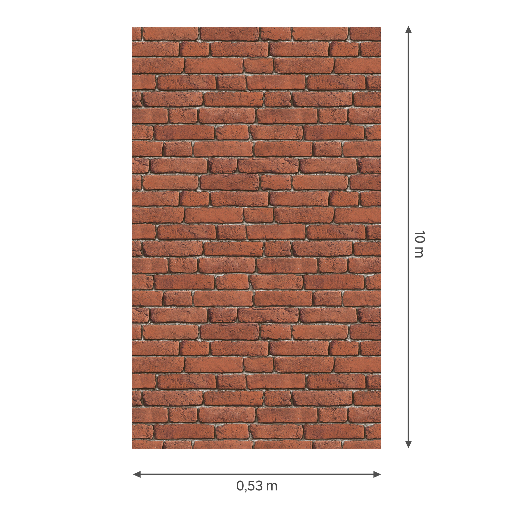 Papel de parede INSPIRE LADRILHO VERMELHO - 11