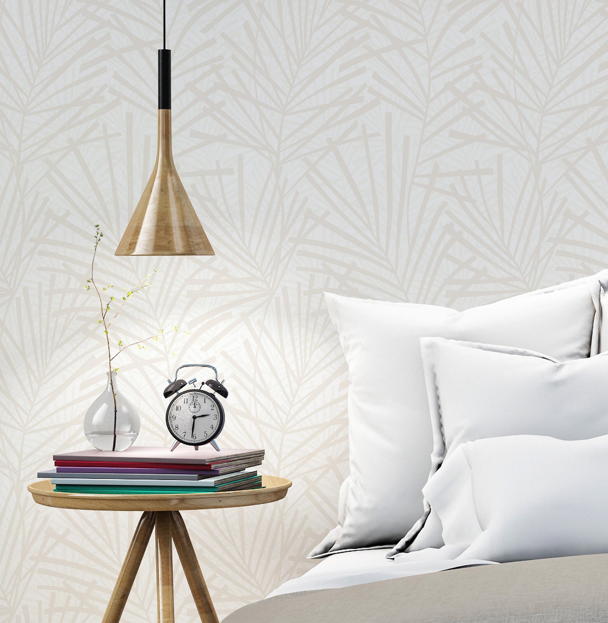 Papel de parede AURA PALME BEGE - 7