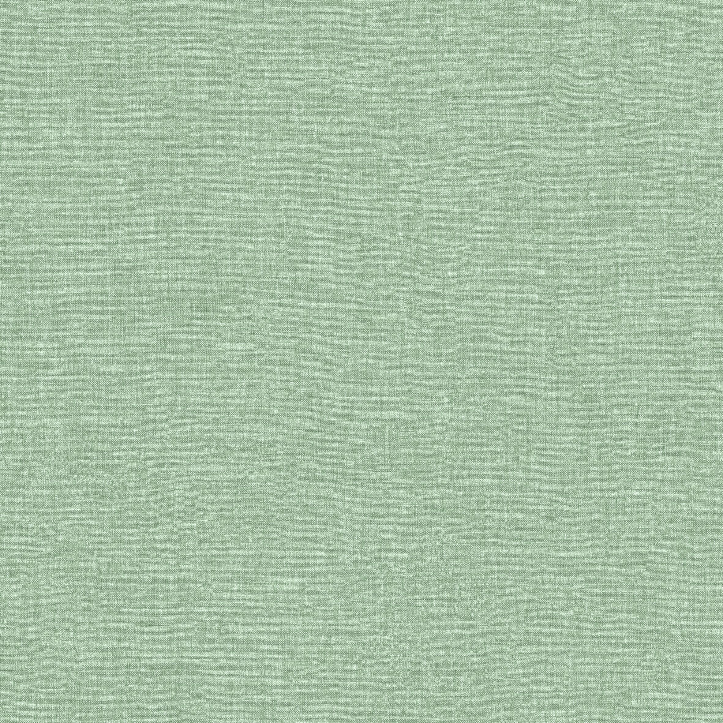 Papel pintado vinilo  liso Linen verde - 3