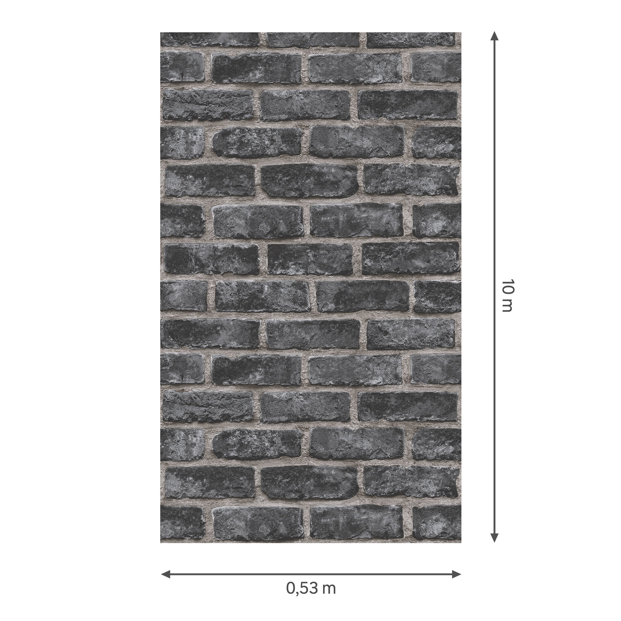 Papel de parede INSPIRE LADRILHO CINZA - 3