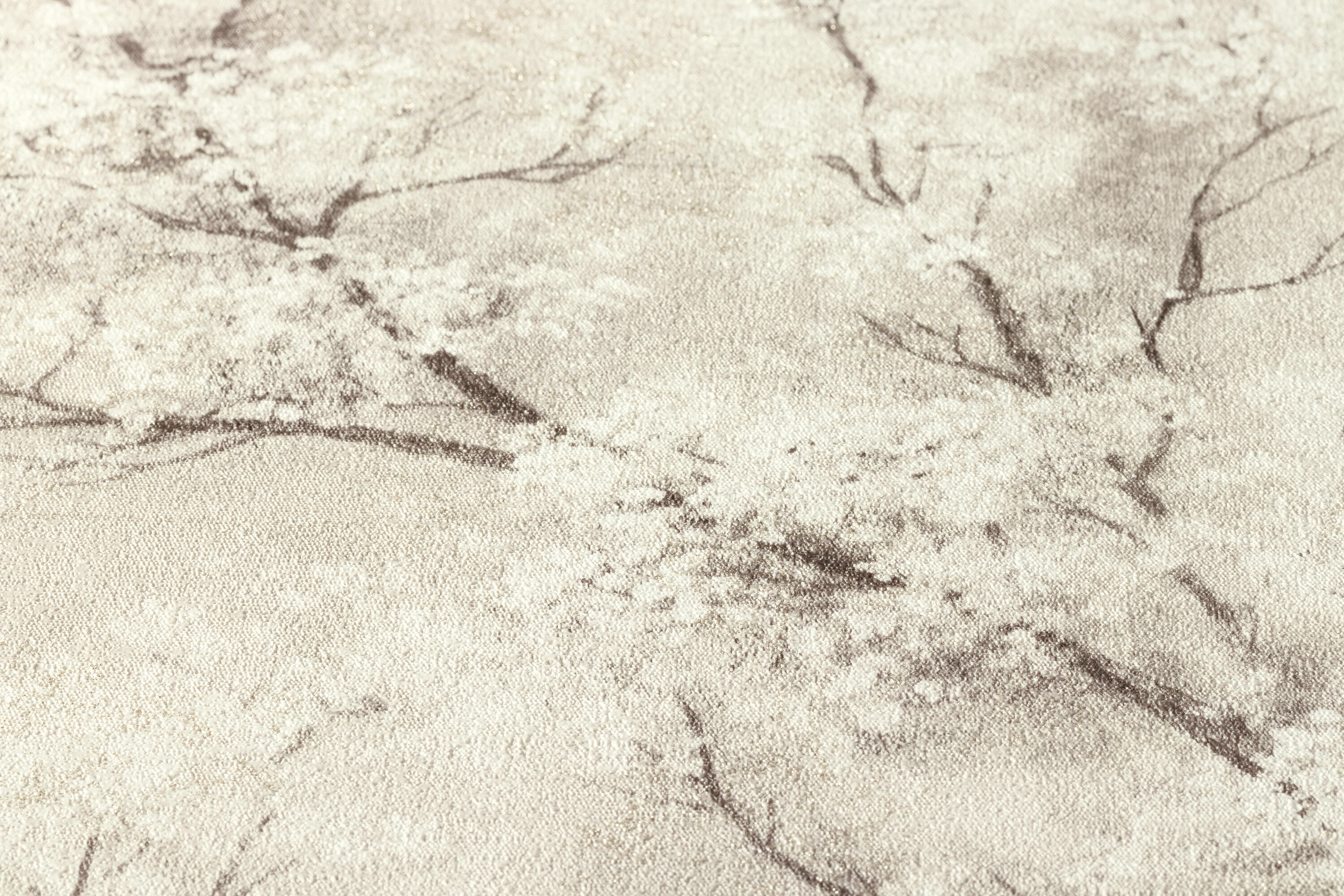 Papel de parede Jardim Japonês branco/dourado - 5