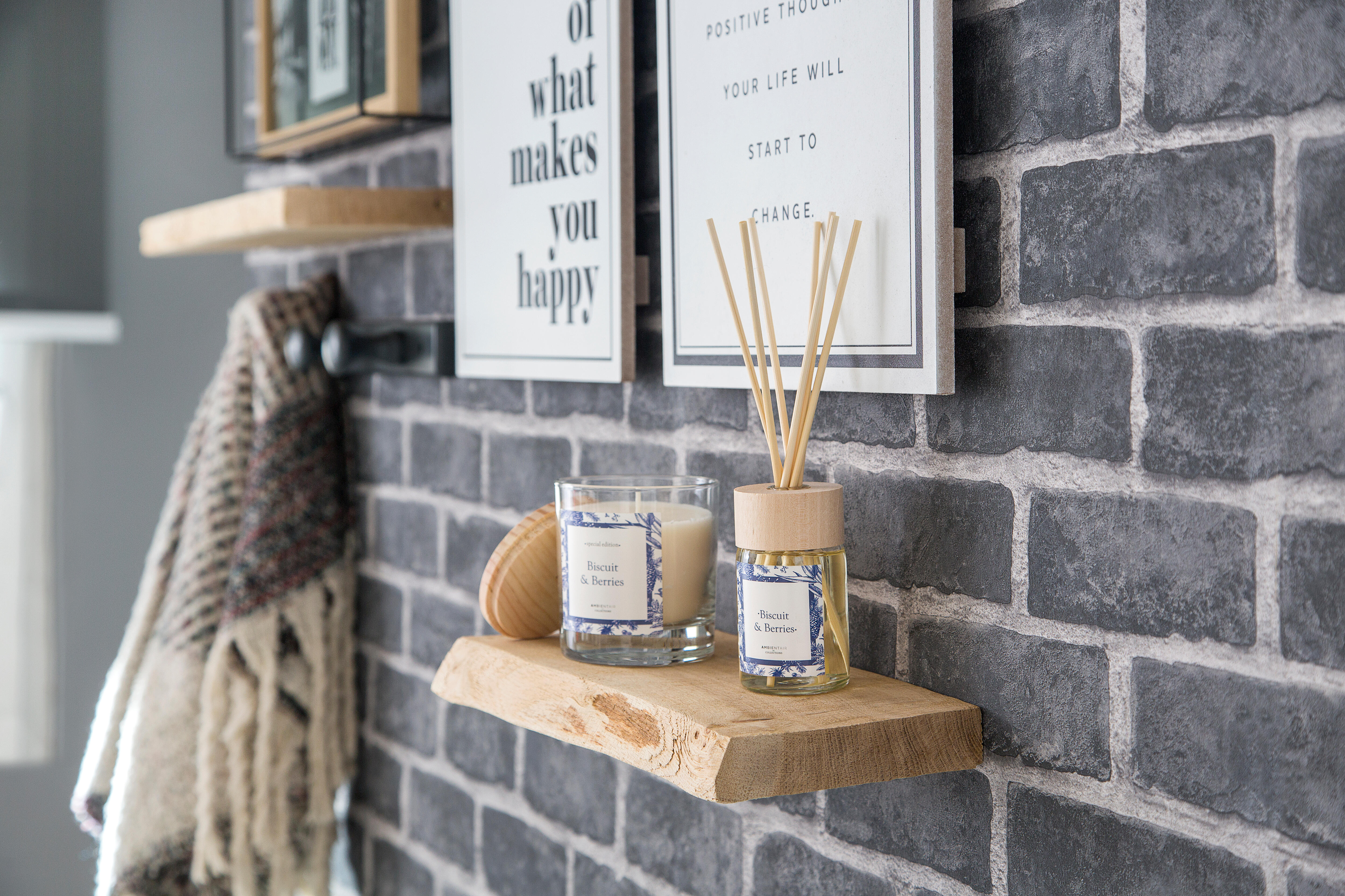 Papel de parede INSPIRE LADRILHO CINZA - 11