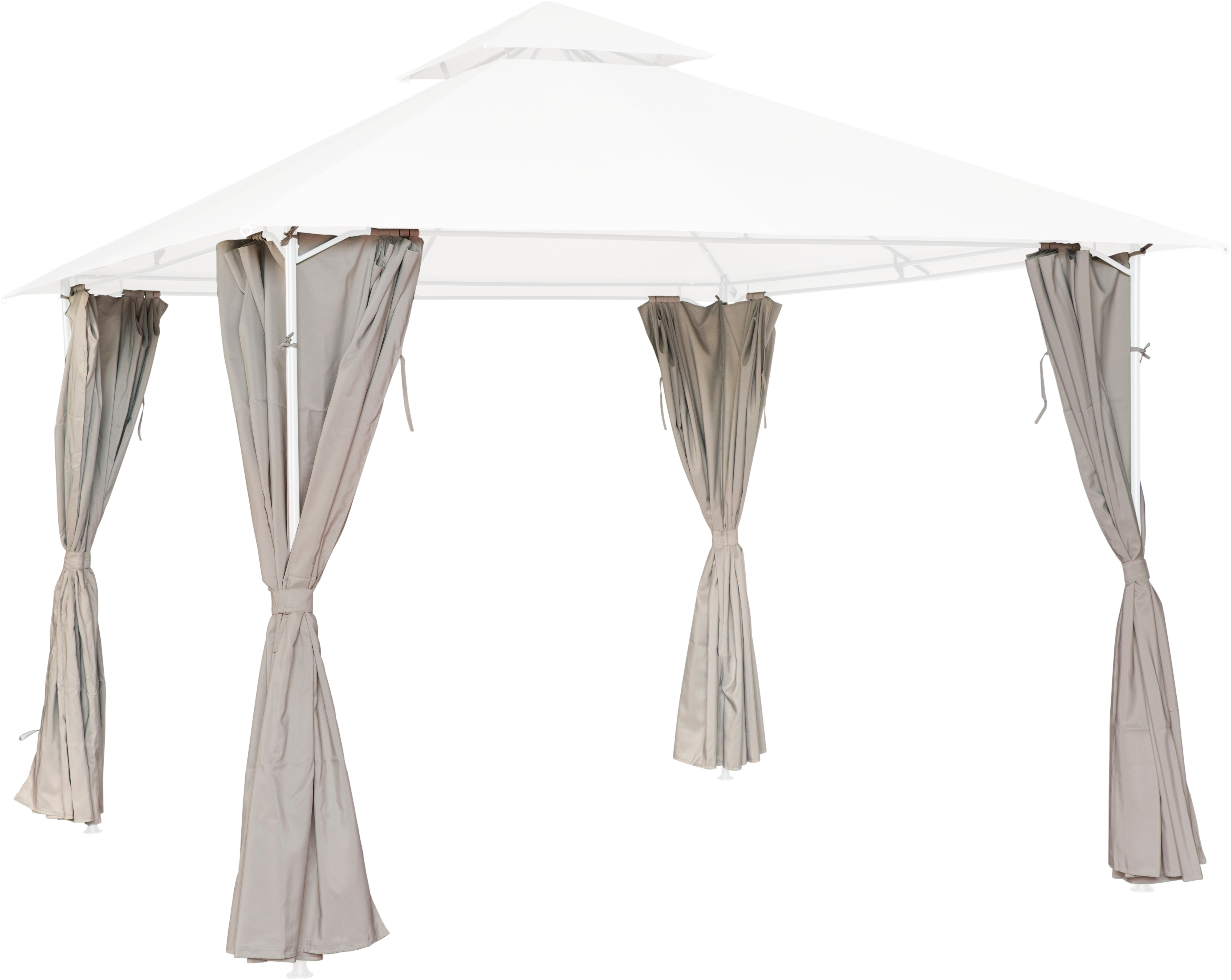 Zasłony do pawilonu ogrodowego Oxis 300x300 cm taupe Naterial - 3