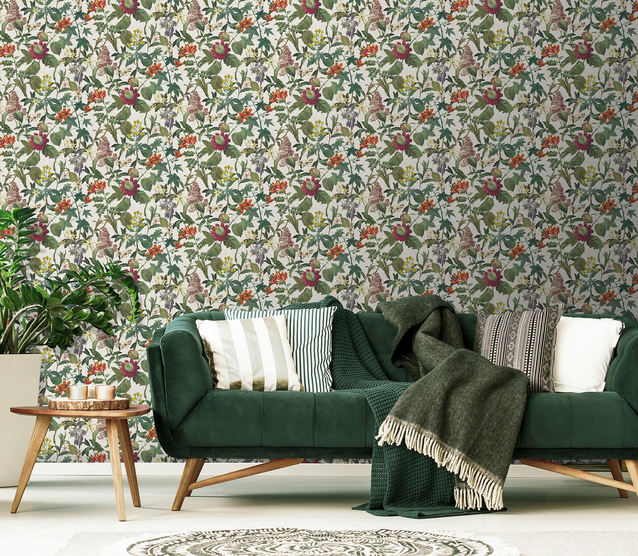 Papel Pintado Diseño 3D Rosa Suave - 50 X 900 Cm - Origin Wallcoverings