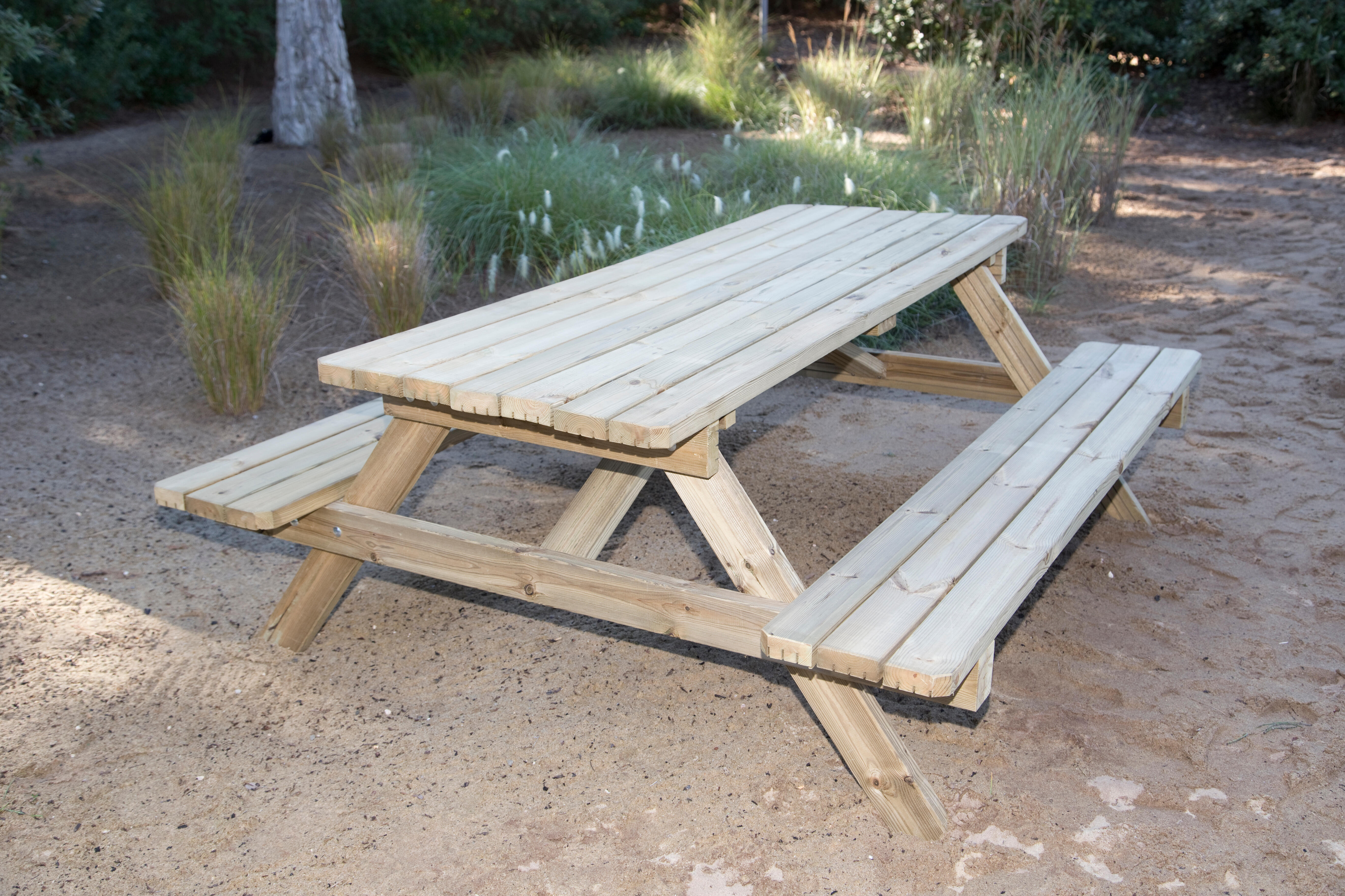 Mesa de madeira KIT PICNIC 180X150X70CM - 19