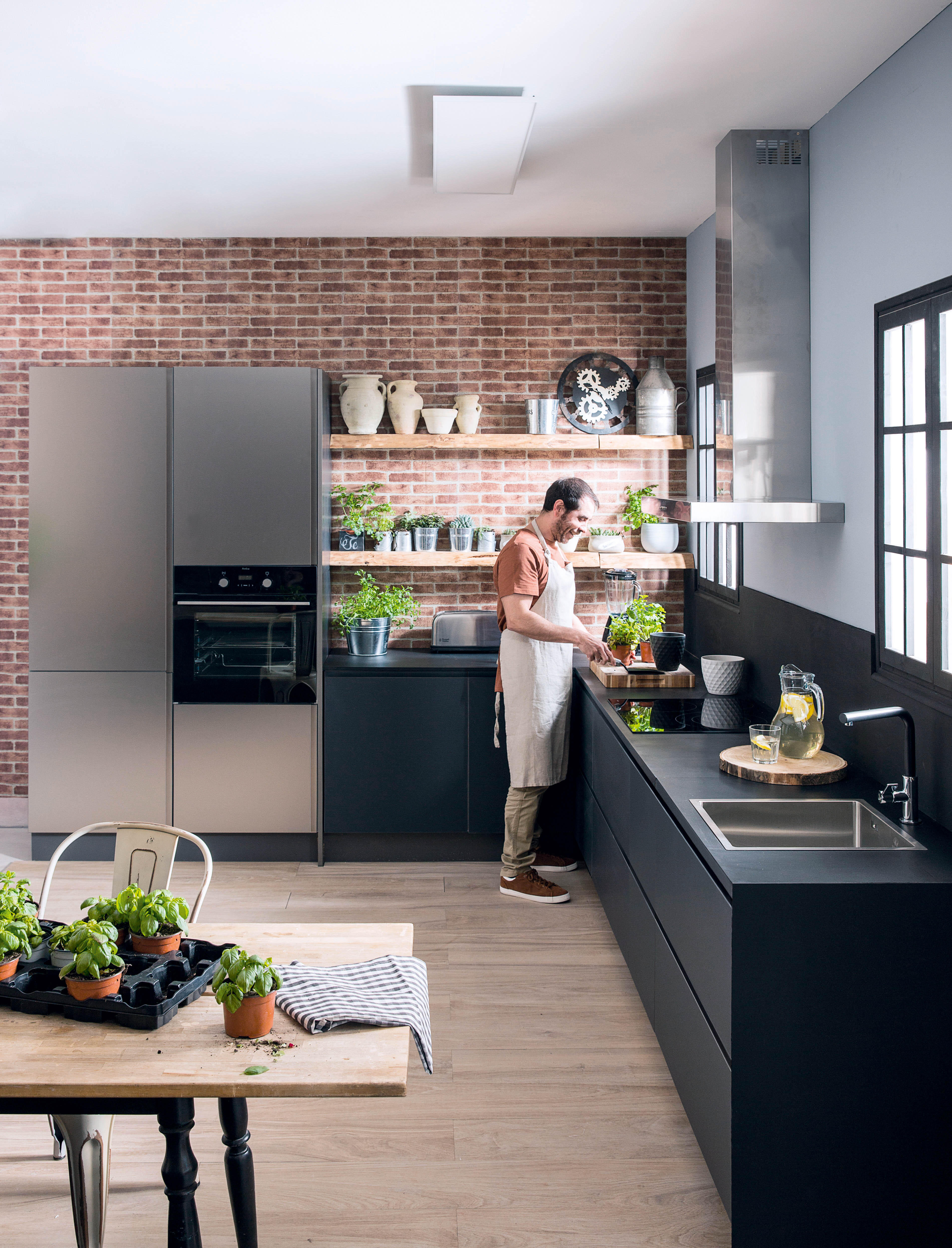 Papel de parede INSPIRE LADRILHO VERMELHO - 10