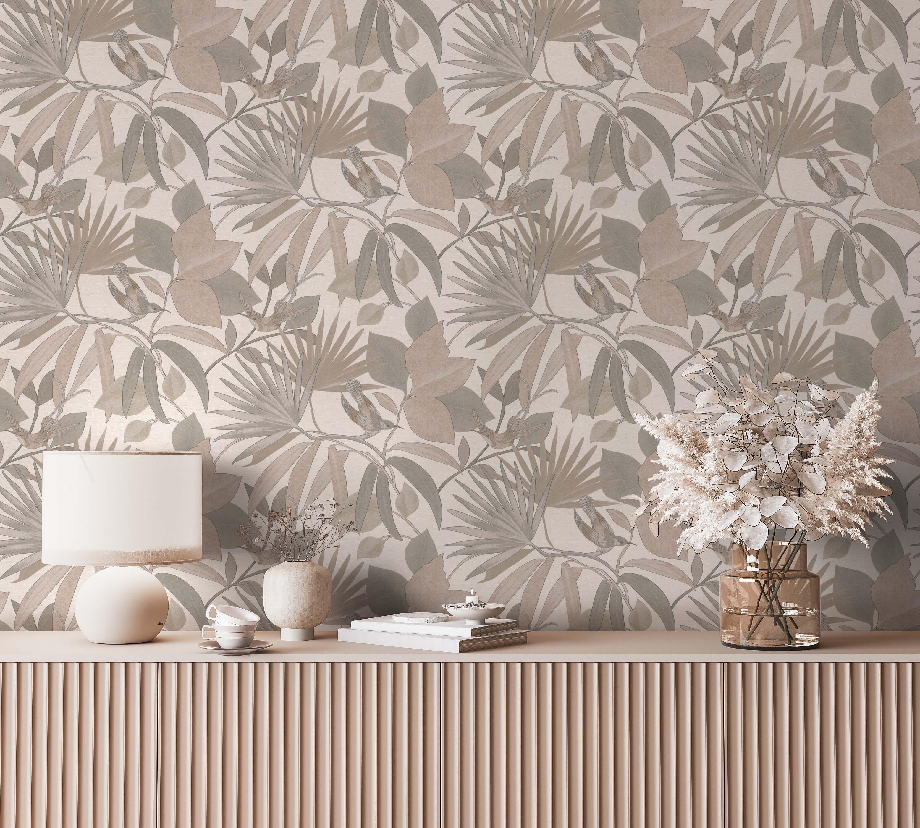 Papel pintado vinilo aplicación cola en pared naturaleza sigapure 291451 multicolor rasch 53cmx10.05m