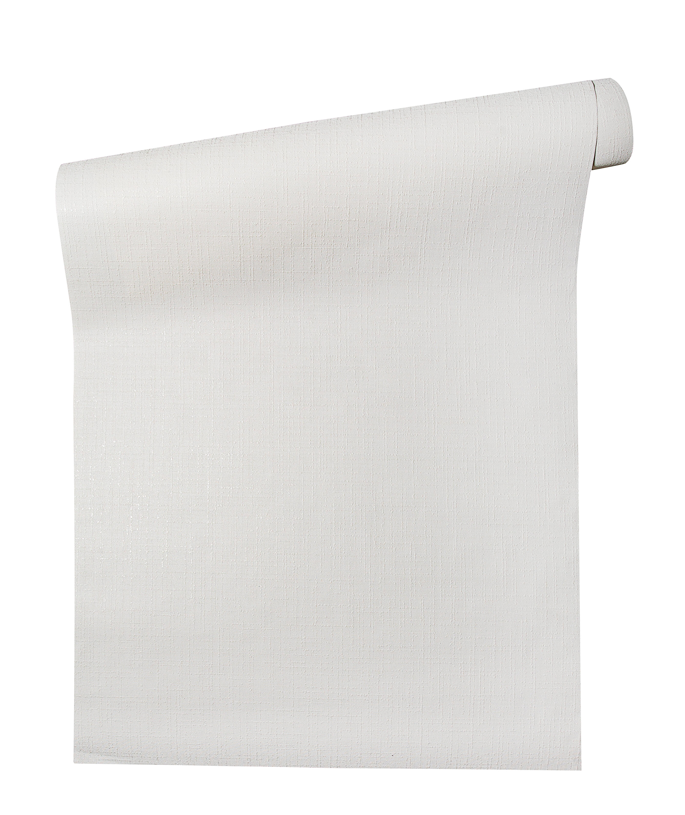 Papel pintado vinilo aplicación cola en pared Liso Textil blanco  RASCH 53cmx10.05m lavable - 5
