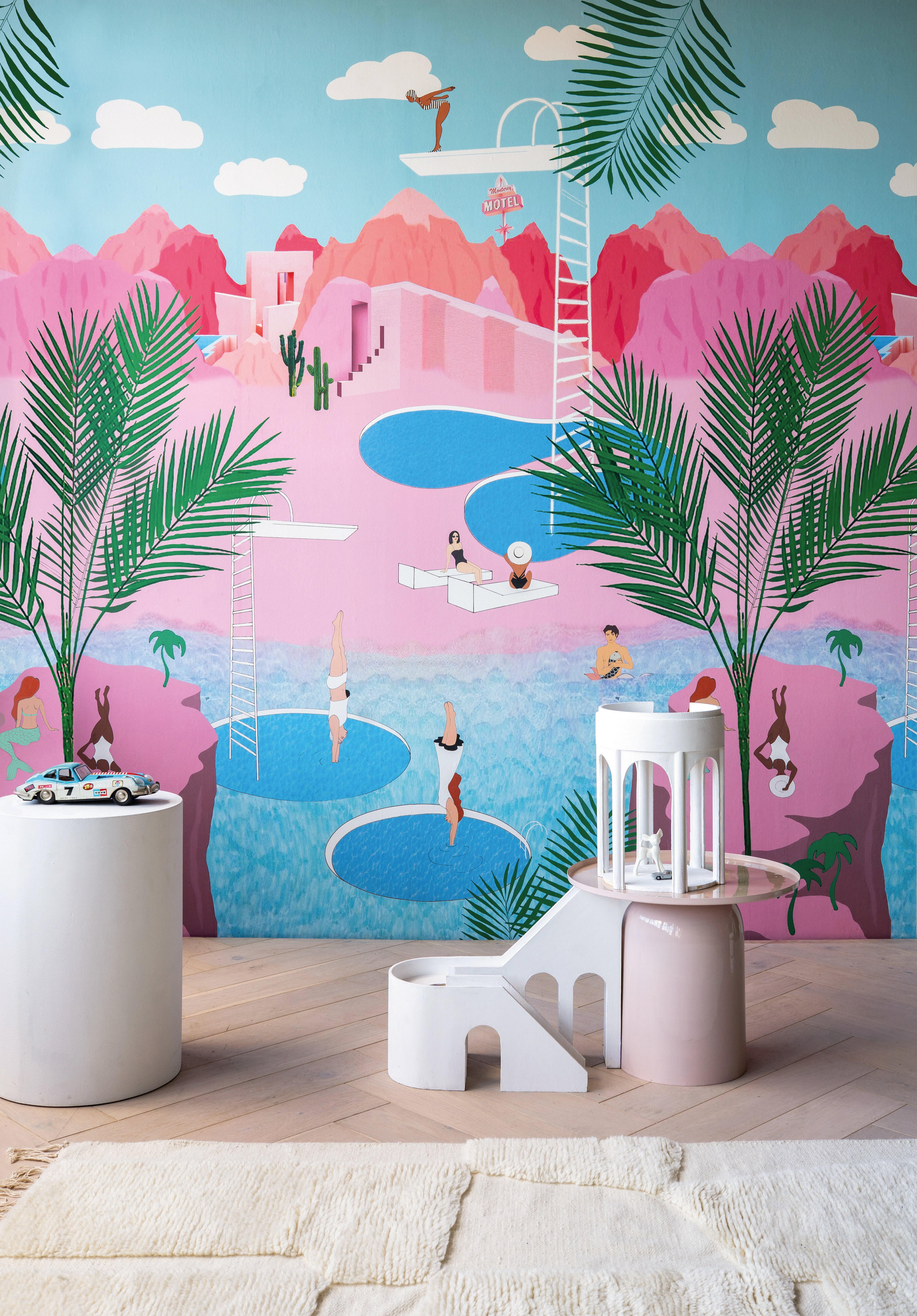Mural no tejido infantil dreams 557596 multicolor de 200 x 280 cm rasch