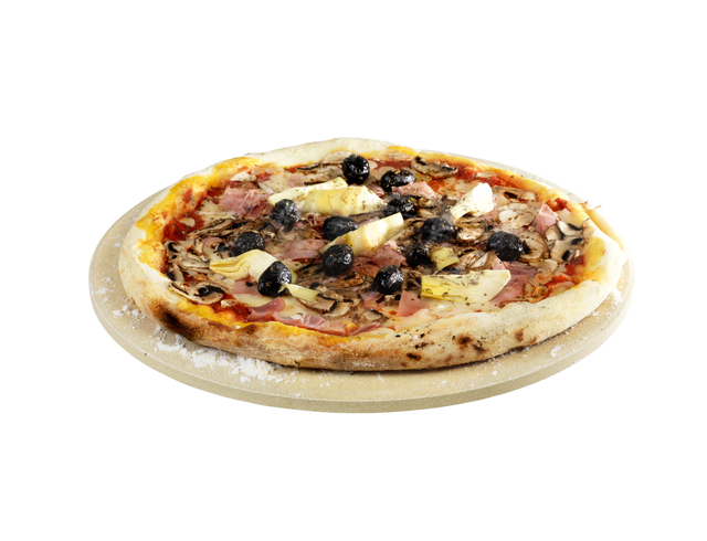 Piedra para pizza de piedra 37x4.5x37.5 cm