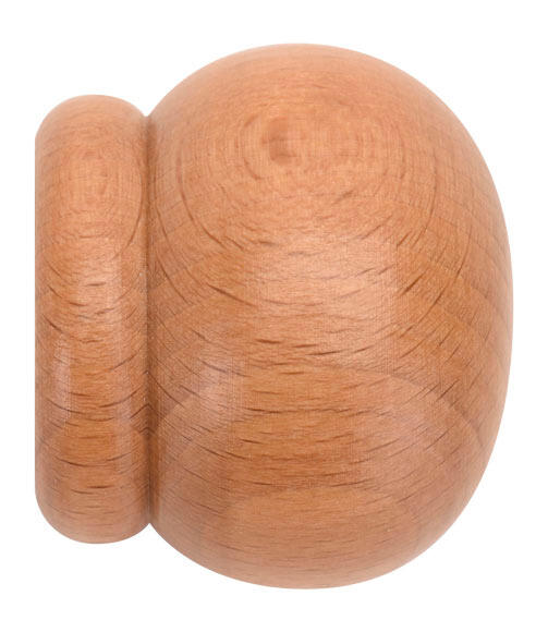 Terminal para barra de cortina mm madera bola inspire haya 14 cm