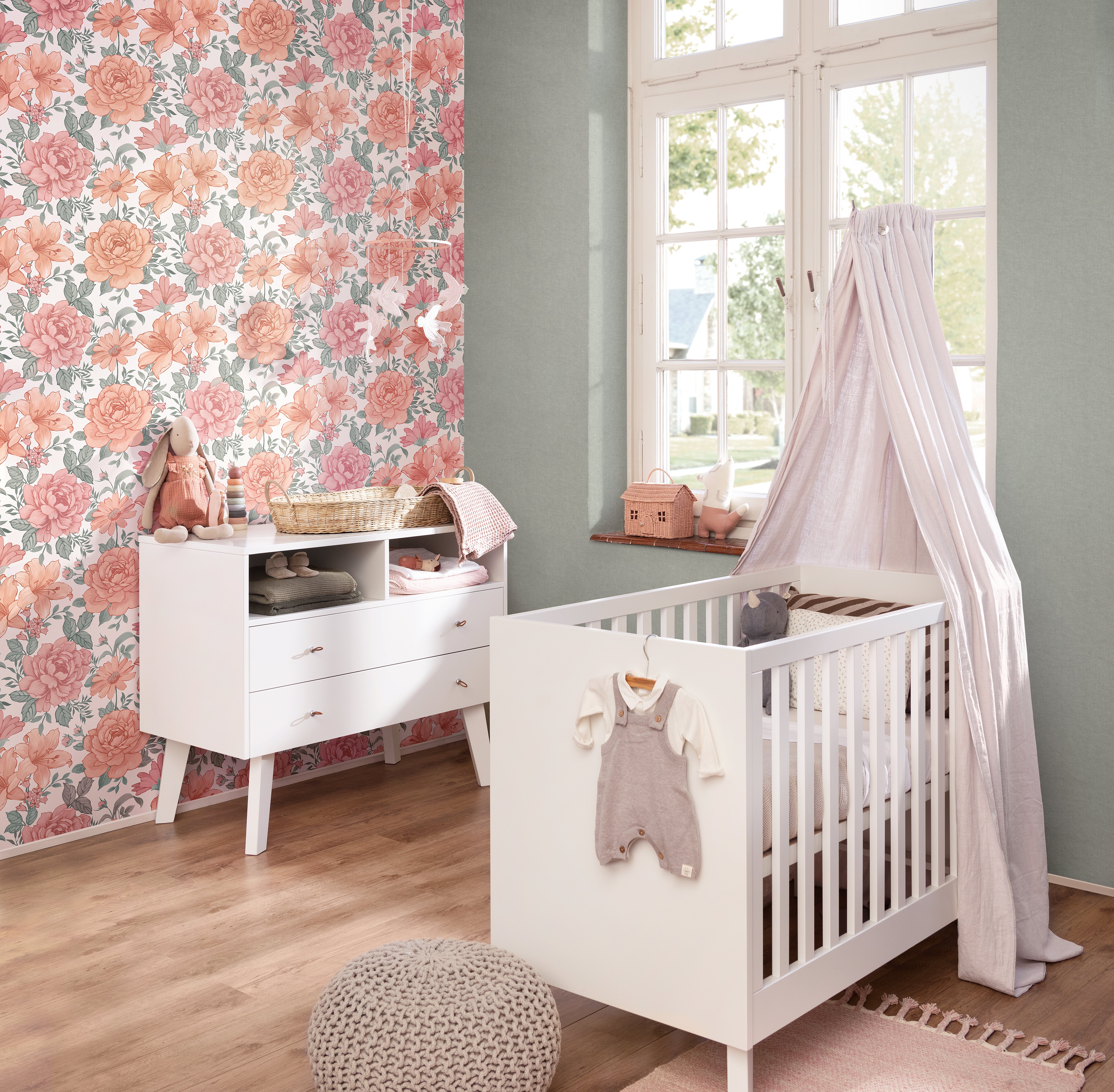 Papel pintado papel liso dreams 252835 verde
