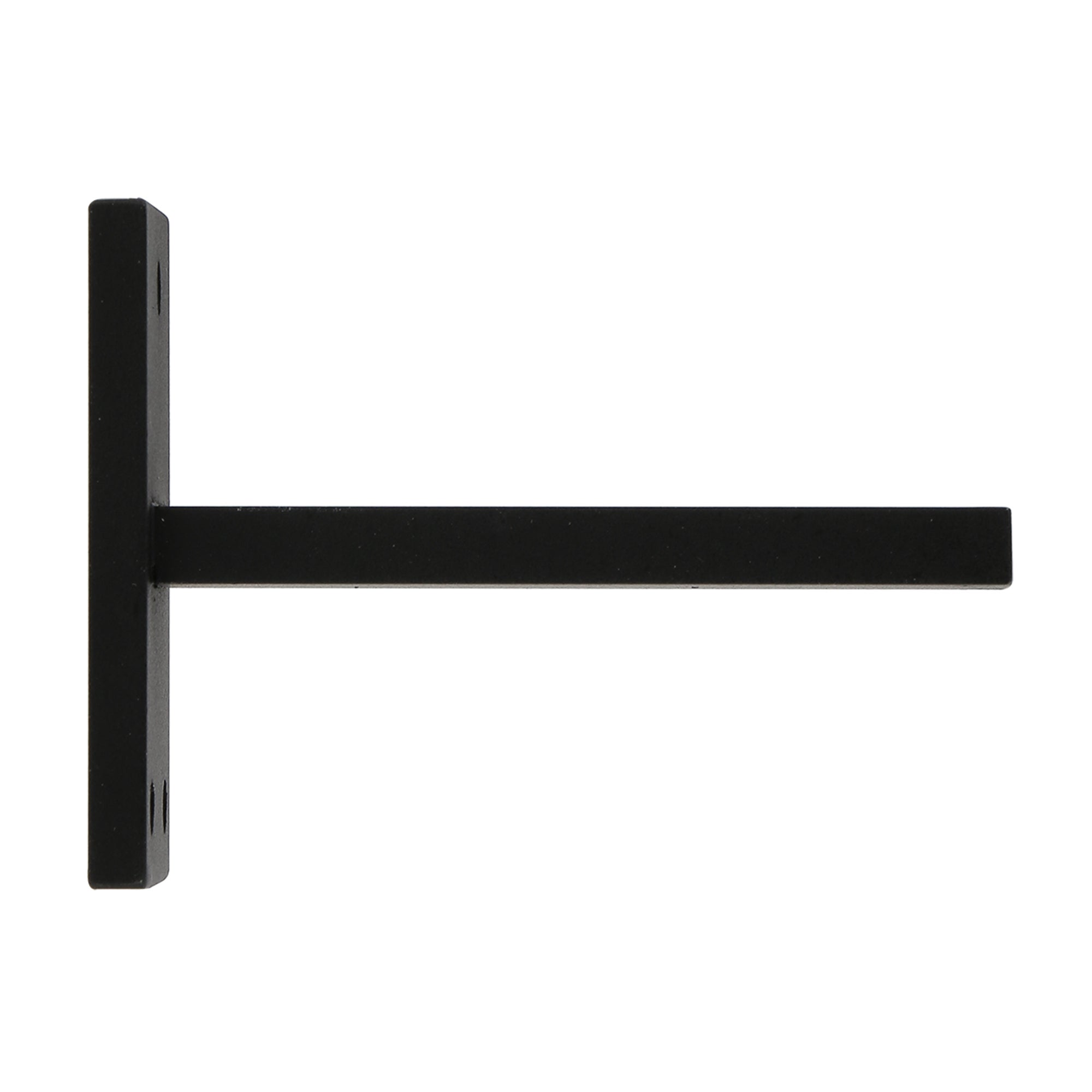 1 soporte a pared para barra diámetro 28 mm industrial mobois acero negro mate fijo 8 cm