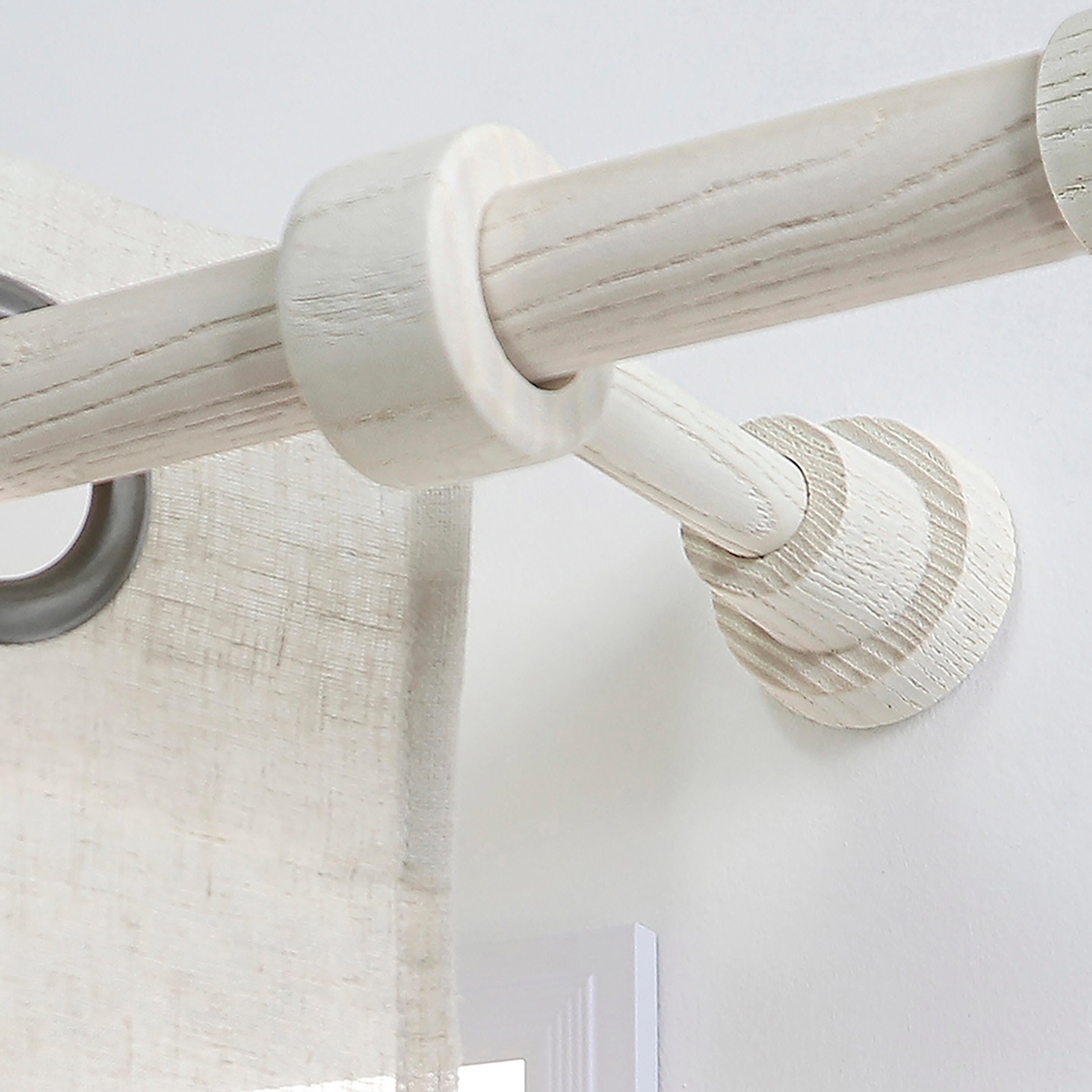 1 Soporte techo pared para barra diámetro 28 mm Bohème MOBOIS madera recortable 8.5-13 cm - 4