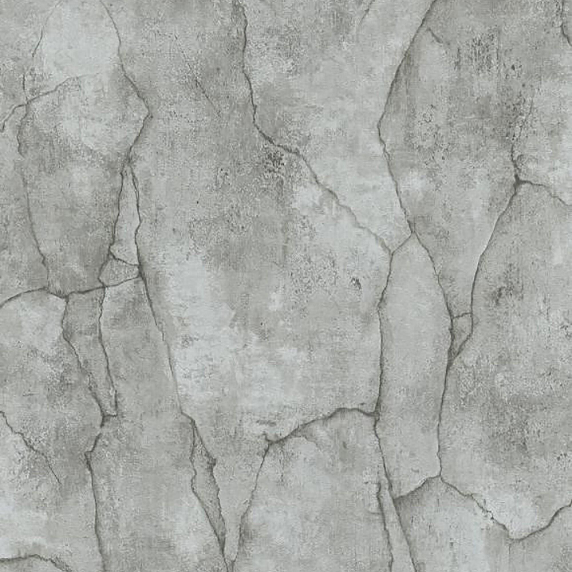 Papel pintado vinilo imitación material gris