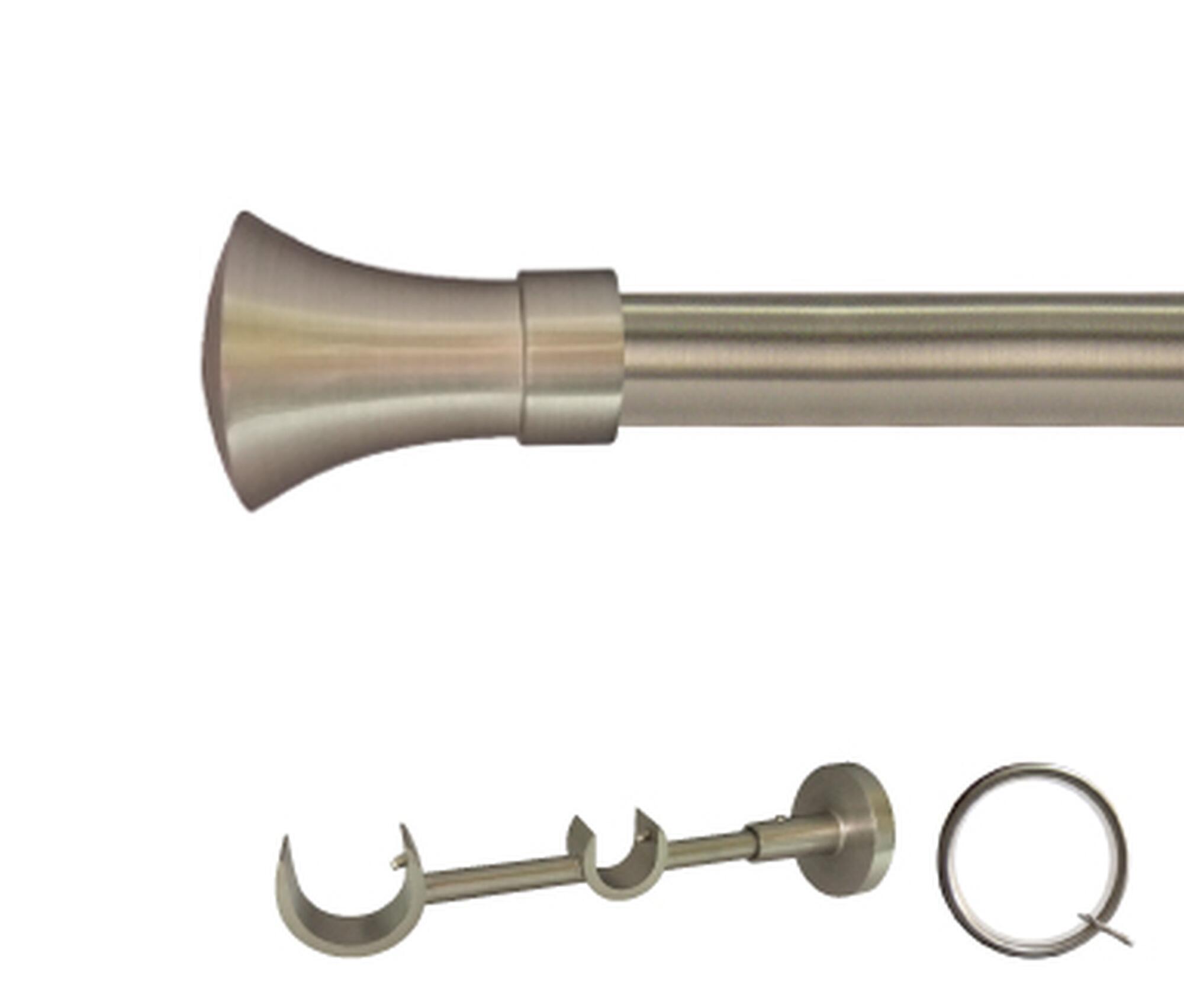 Kit 2 barras metal ø 30-20mm meta azero 300cm c/anilla pared