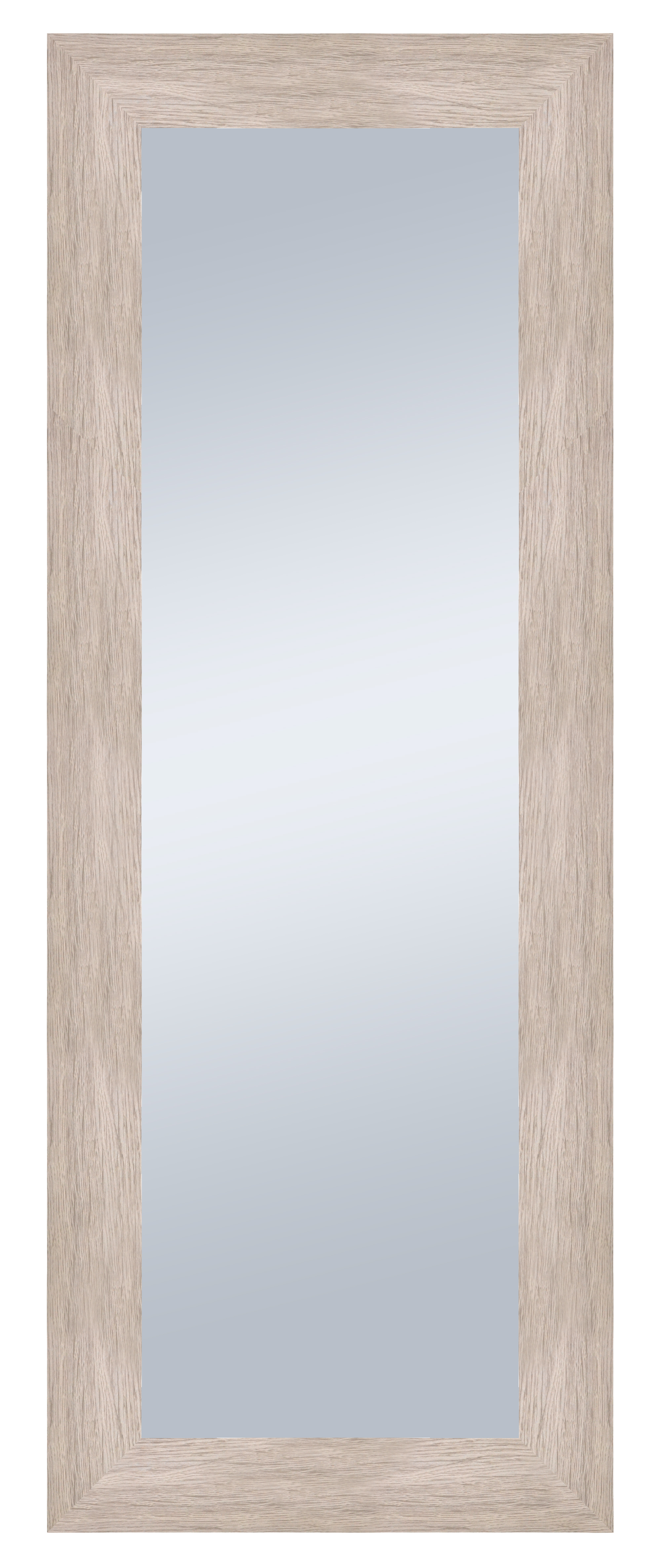 Espejo enmarcado rectangular alpes roble claro 40 x140 cm