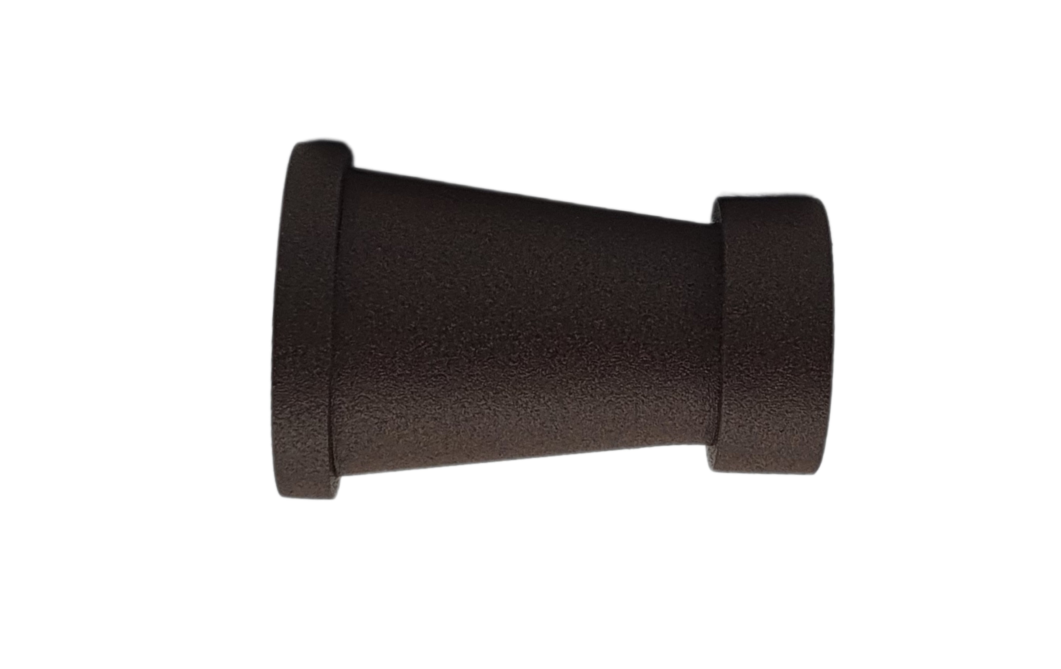 1 terminal para barra de cortina 20 mm metal cono óxido 5 cm