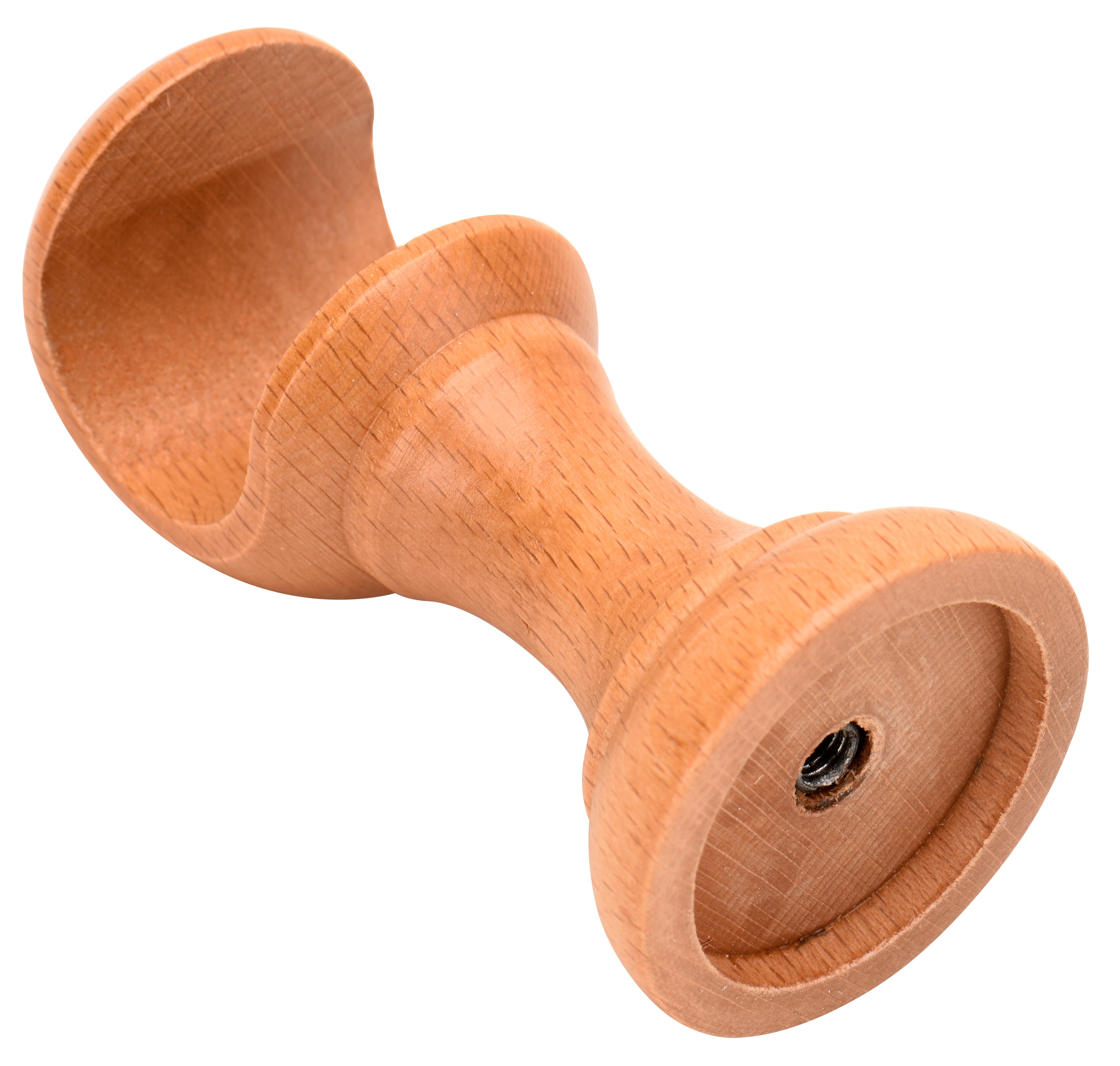 1 Soporte a techo para barra diámetro 28 mm Essential madera Hetre fijo 8 cm - 3
