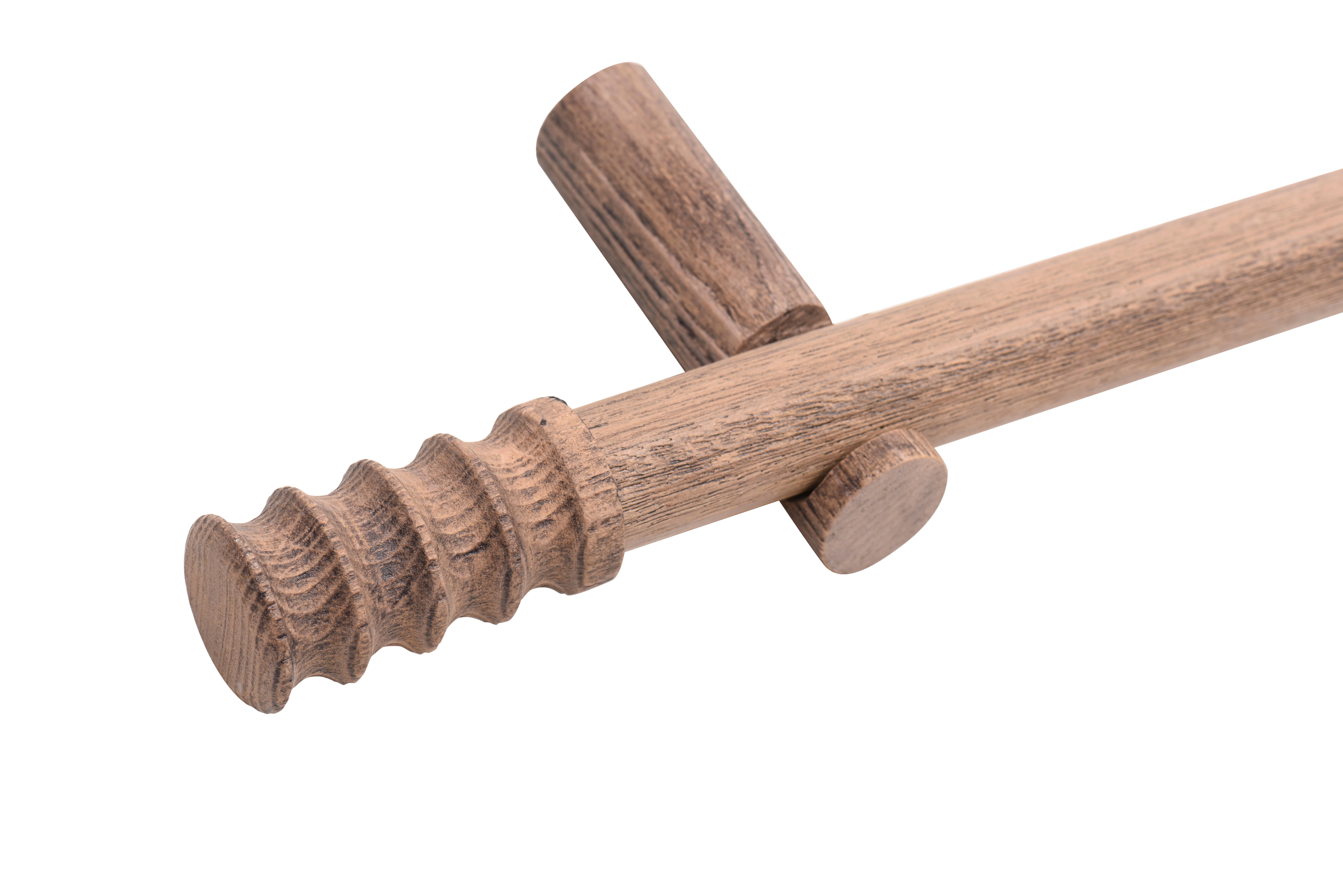 1 Soporte pared para barra diámetro 28 mm Glamour INSPIRE Bois Dore pintado fijo 8 cm - 2