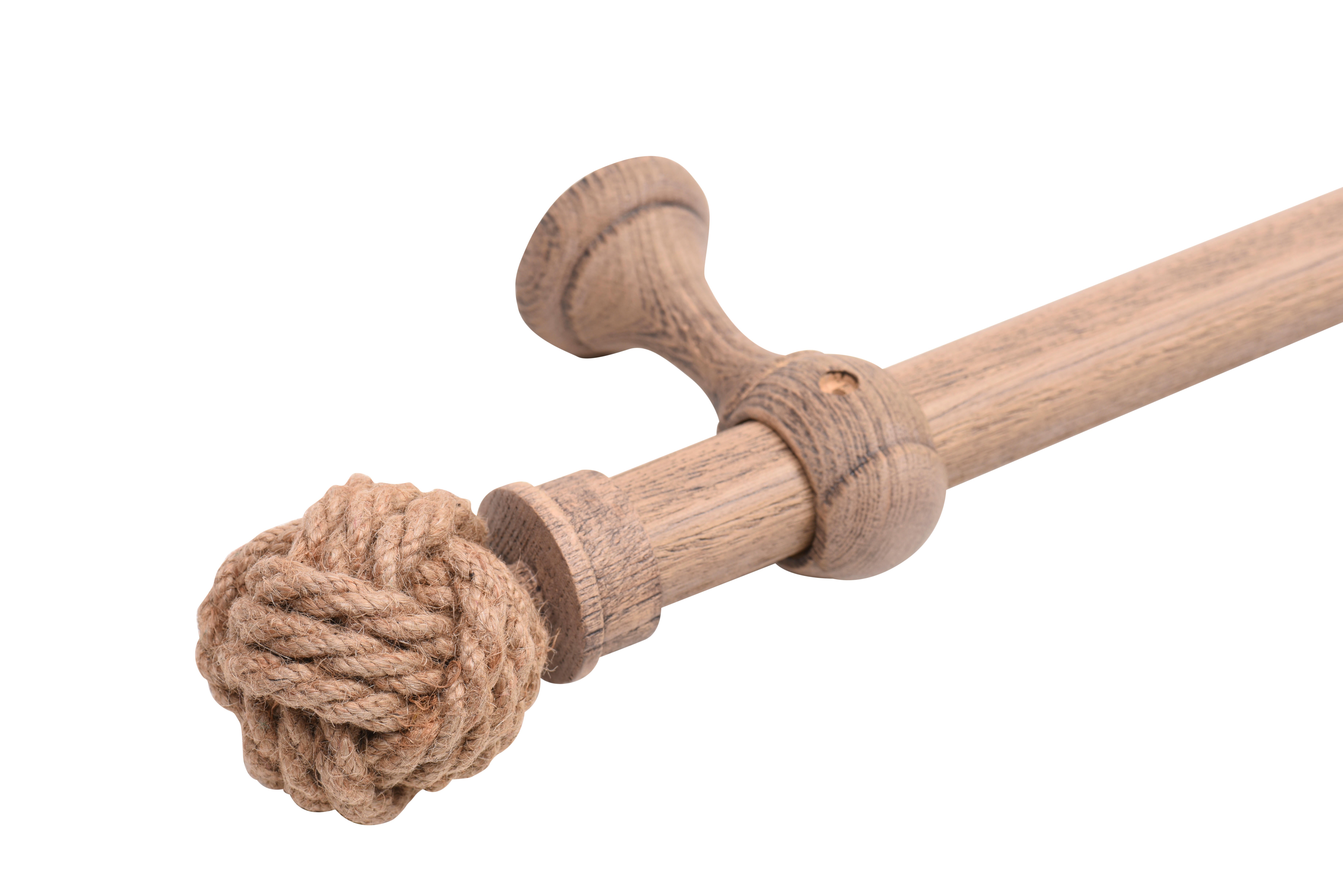 1 Soporte pared para barra diámetro 28 mm Glamour INSPIRE Bois Dore pintado fijo 8 cm - 2