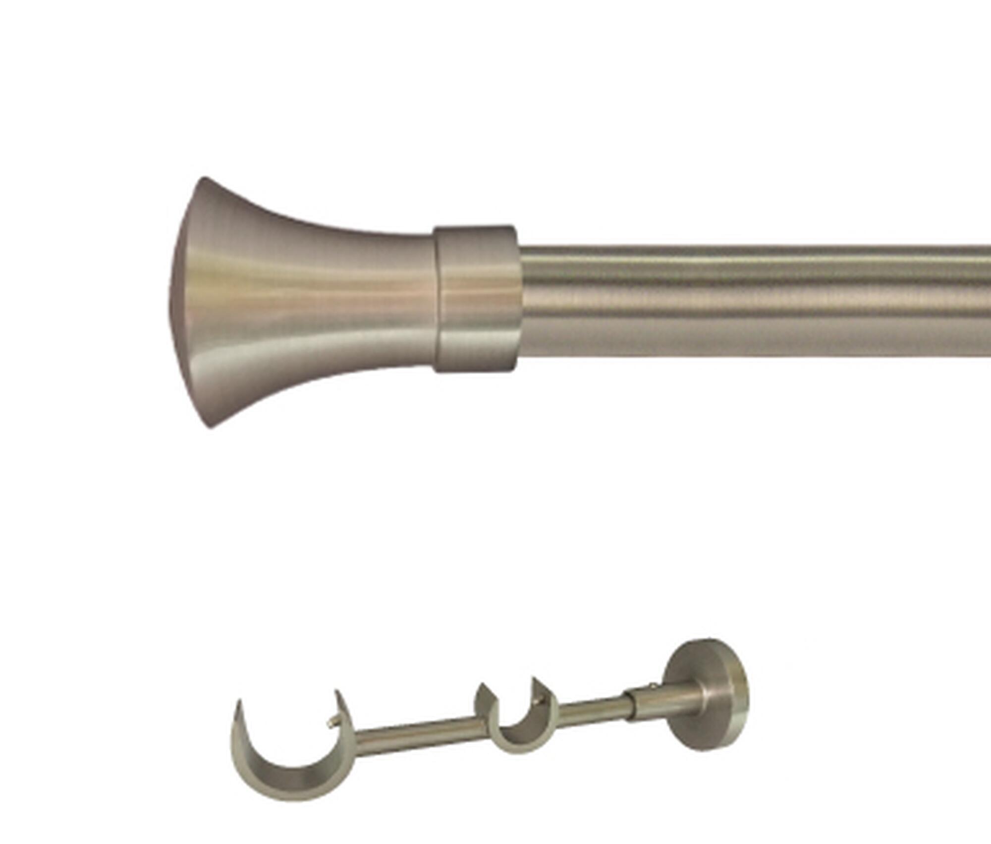 Kit 2 barras metal ø 30-20mm meta azero 300cm s/anilla pared
