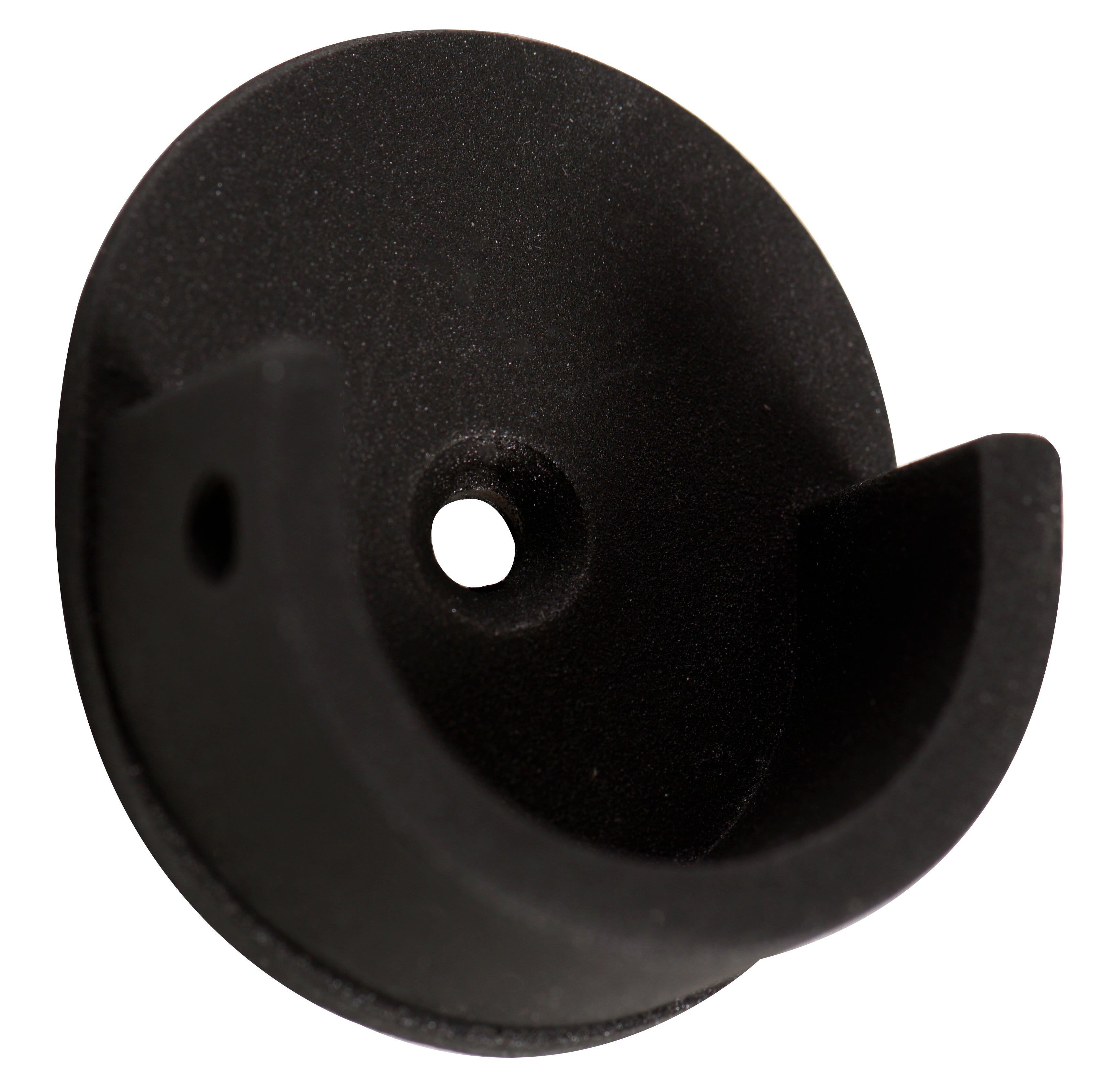 2 soportes laterales para barra ø 28 mm forja negro