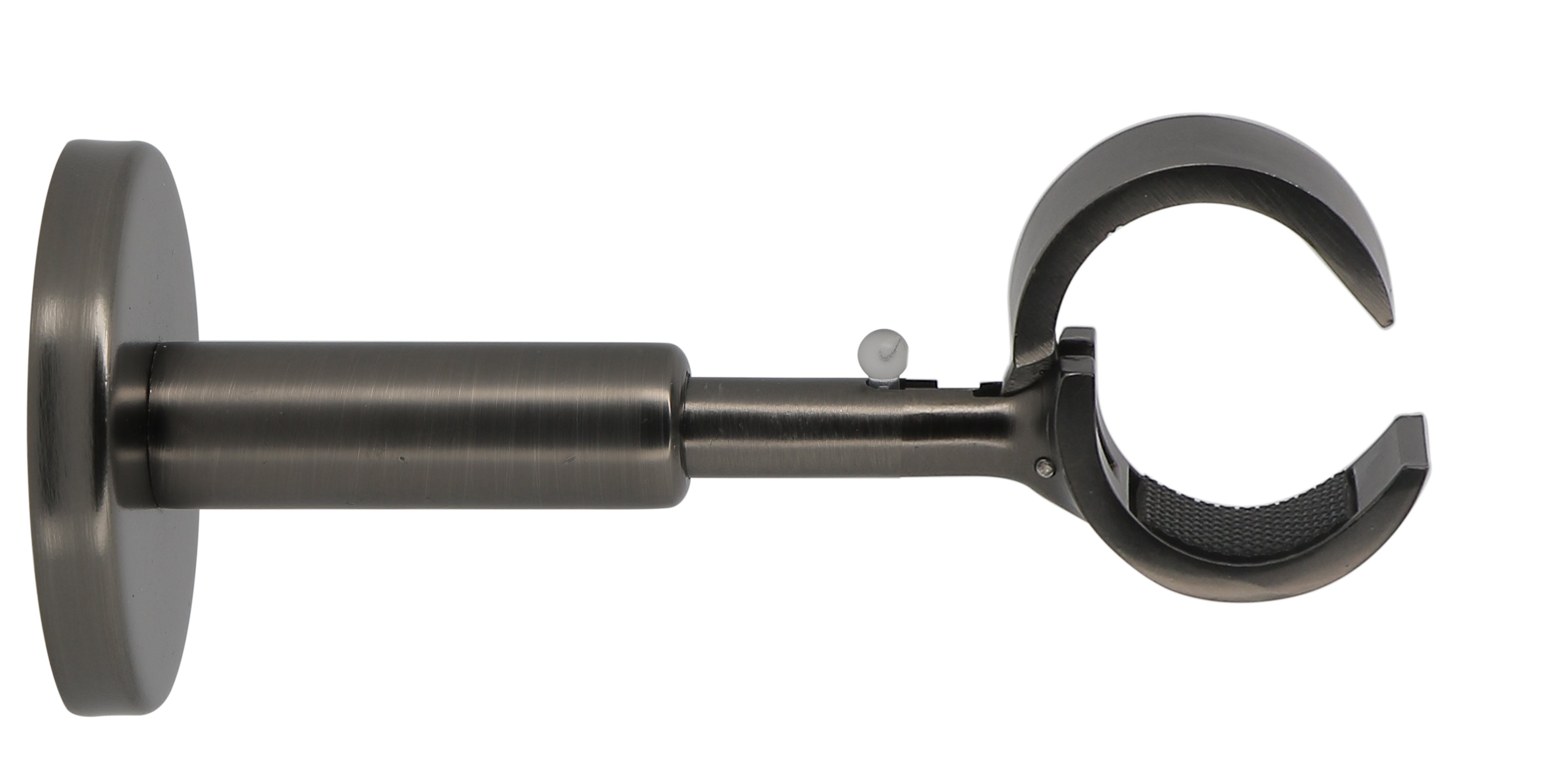 1 soporte a techo para barra diámetro 28 mm design mobois acero gris gun metal extensible 11.5-15 cm