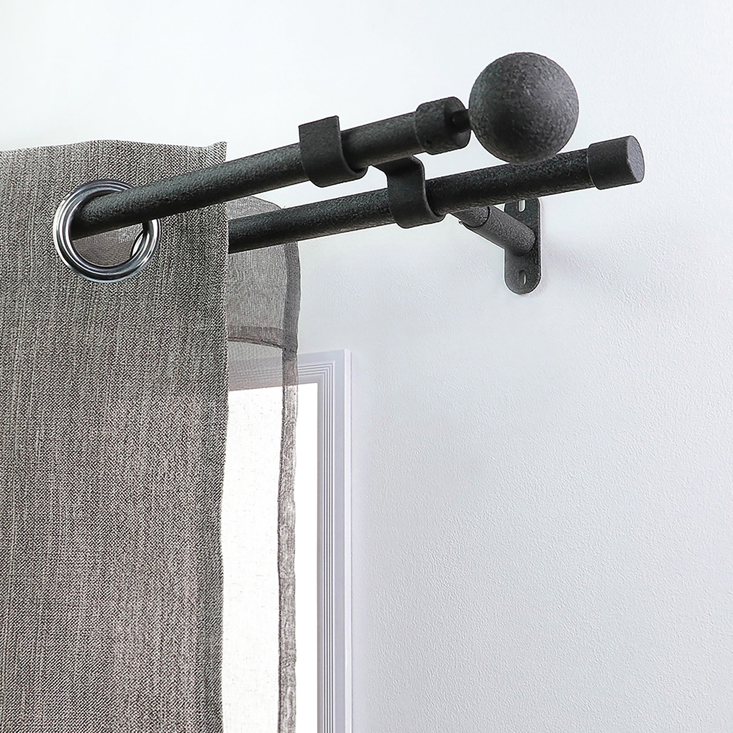 Suporte duplo extensível D20CM PRETO FORJA - 2