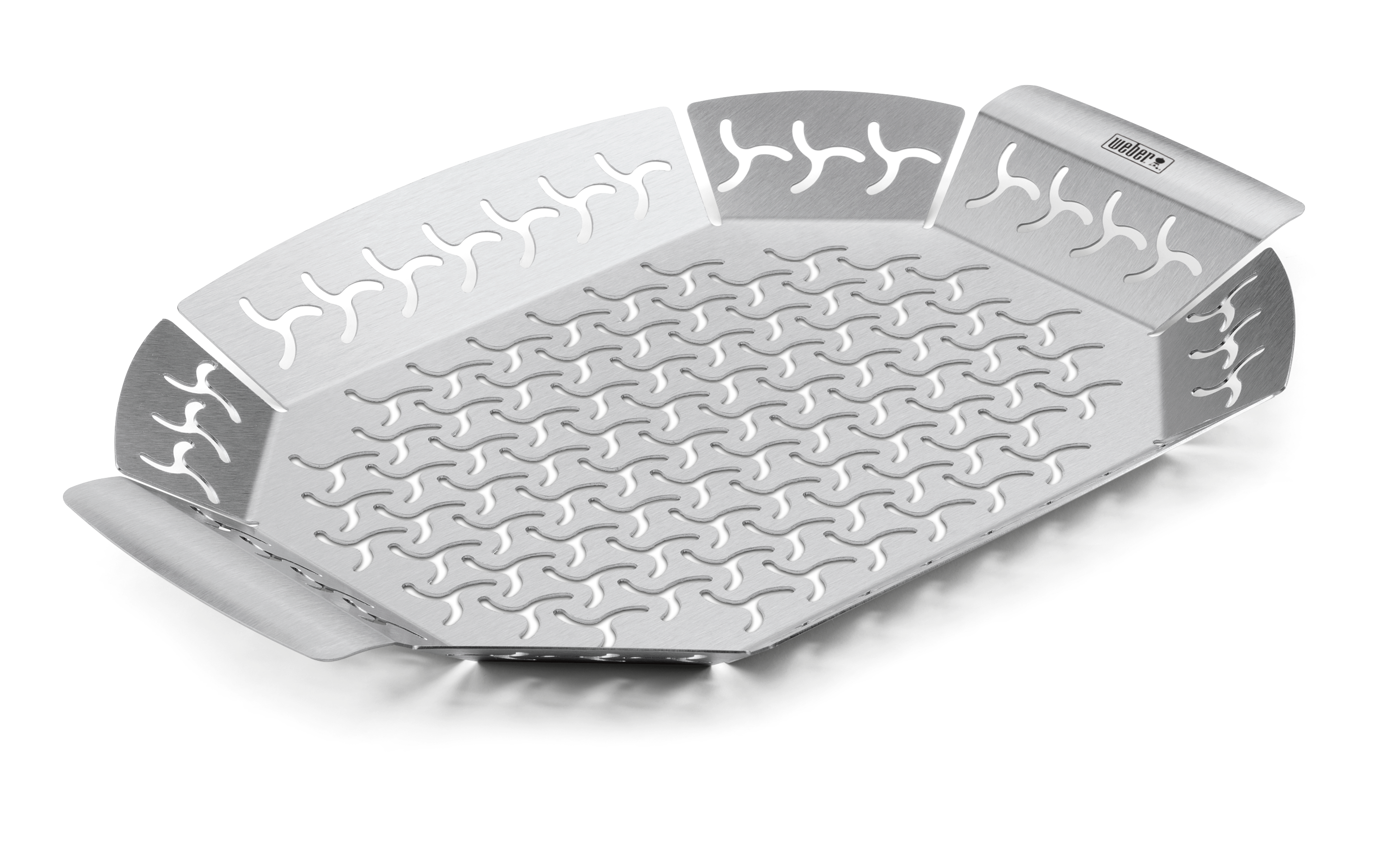Soporte para asar en barbacoa de acero inoxidable 37x3.5x37 cm