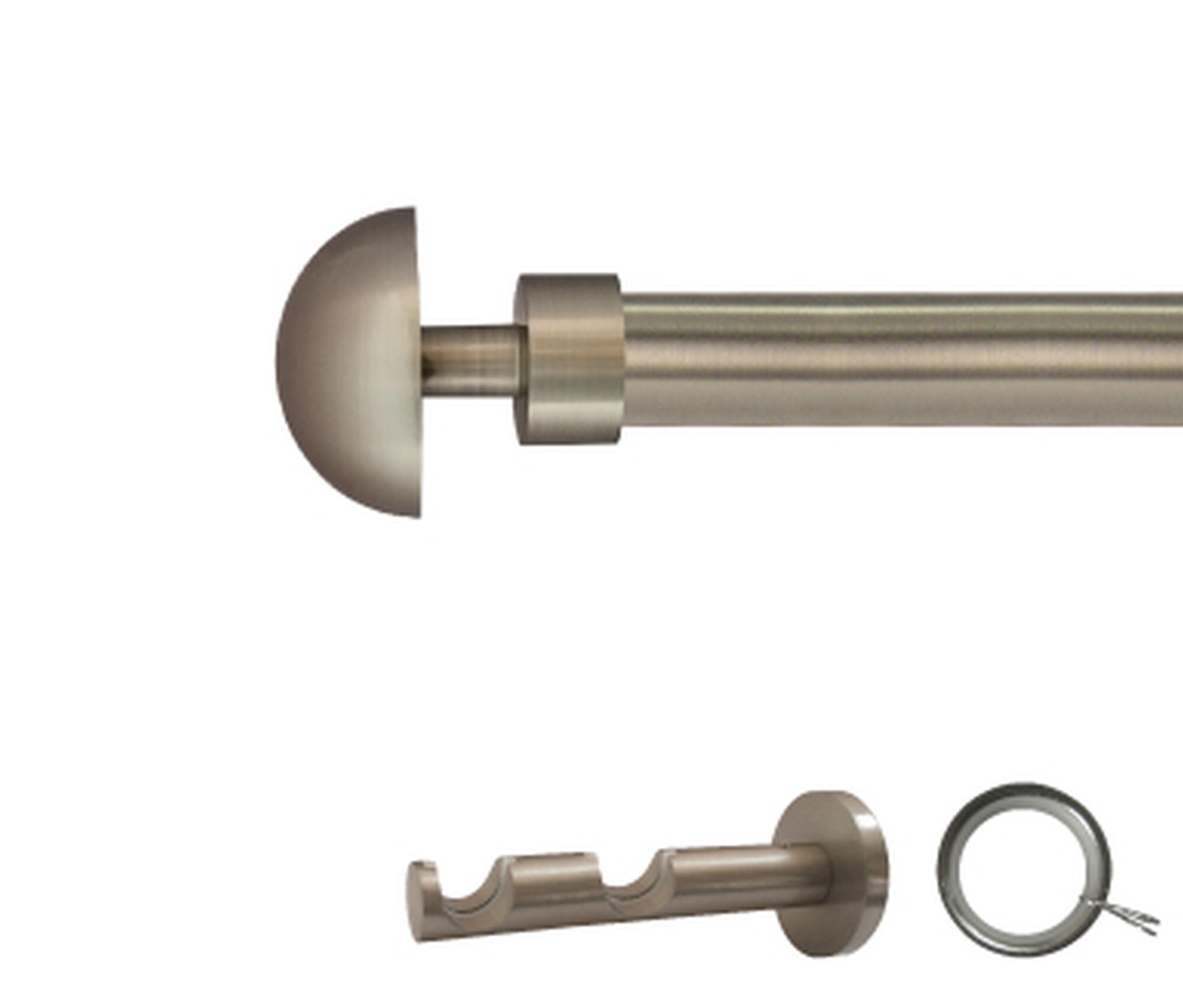 Kit 2 barras metal ø 20mm seta azero 150cm c/anillas pared