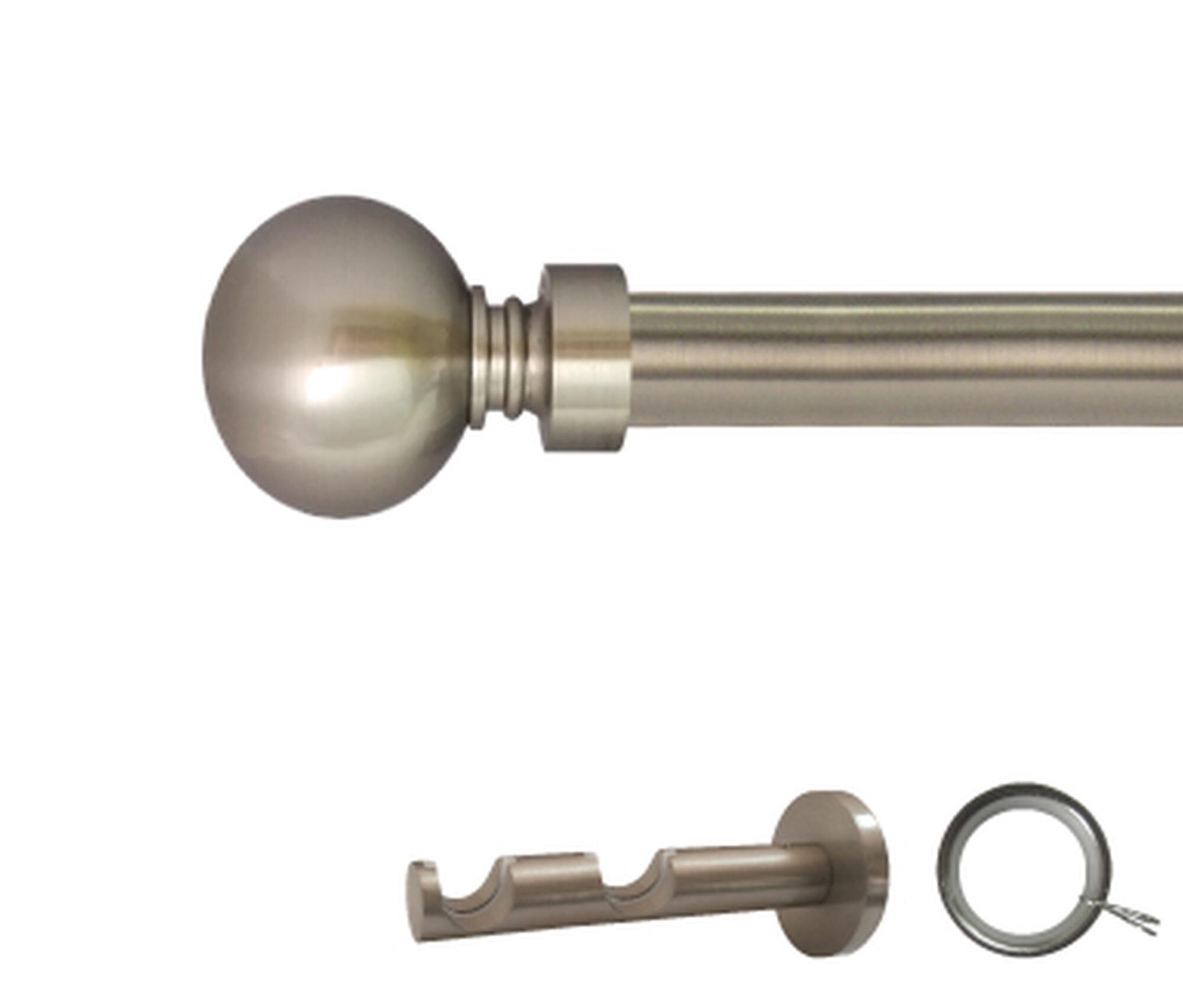 Kit 2 barras metal ø 20mm cala azero 250cm c/anillas pared