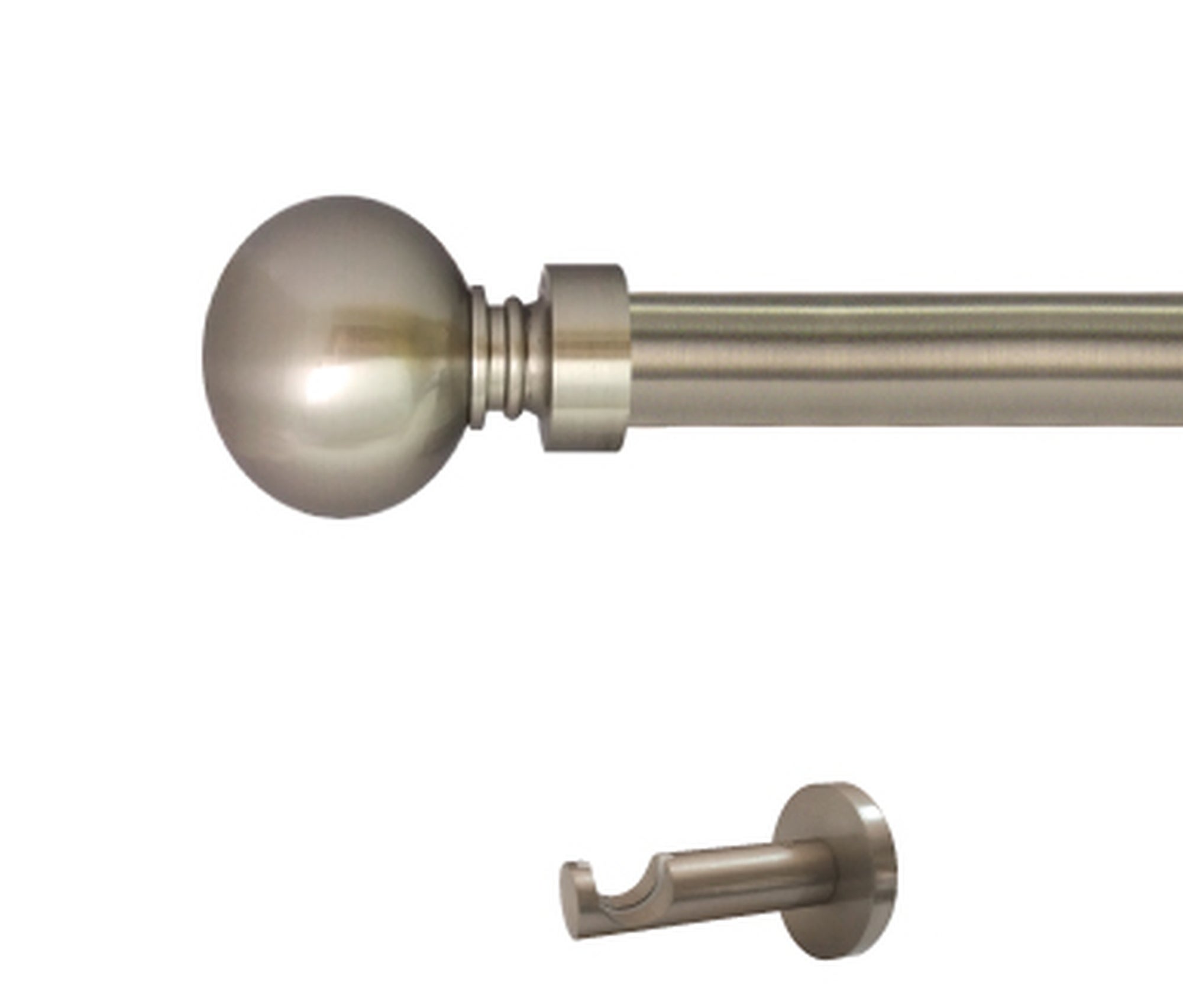 Kit barra metal ø 20mm cala azero 150cm s/anillas pared