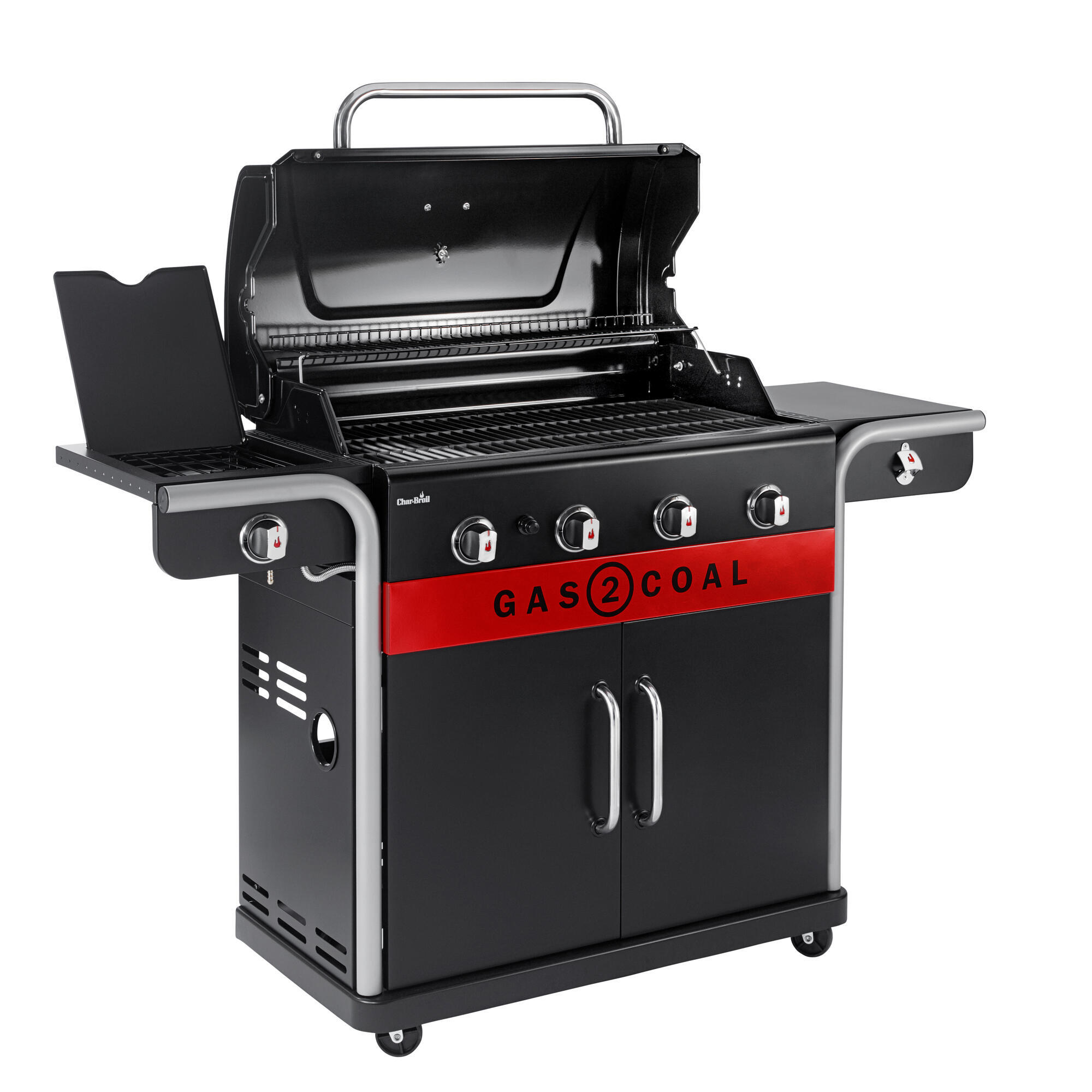 Barbecue a gas CHAR BROIL 2 COAL 2.0 4B 4 bruciatori con fornello laterale extra Leroy Merlin