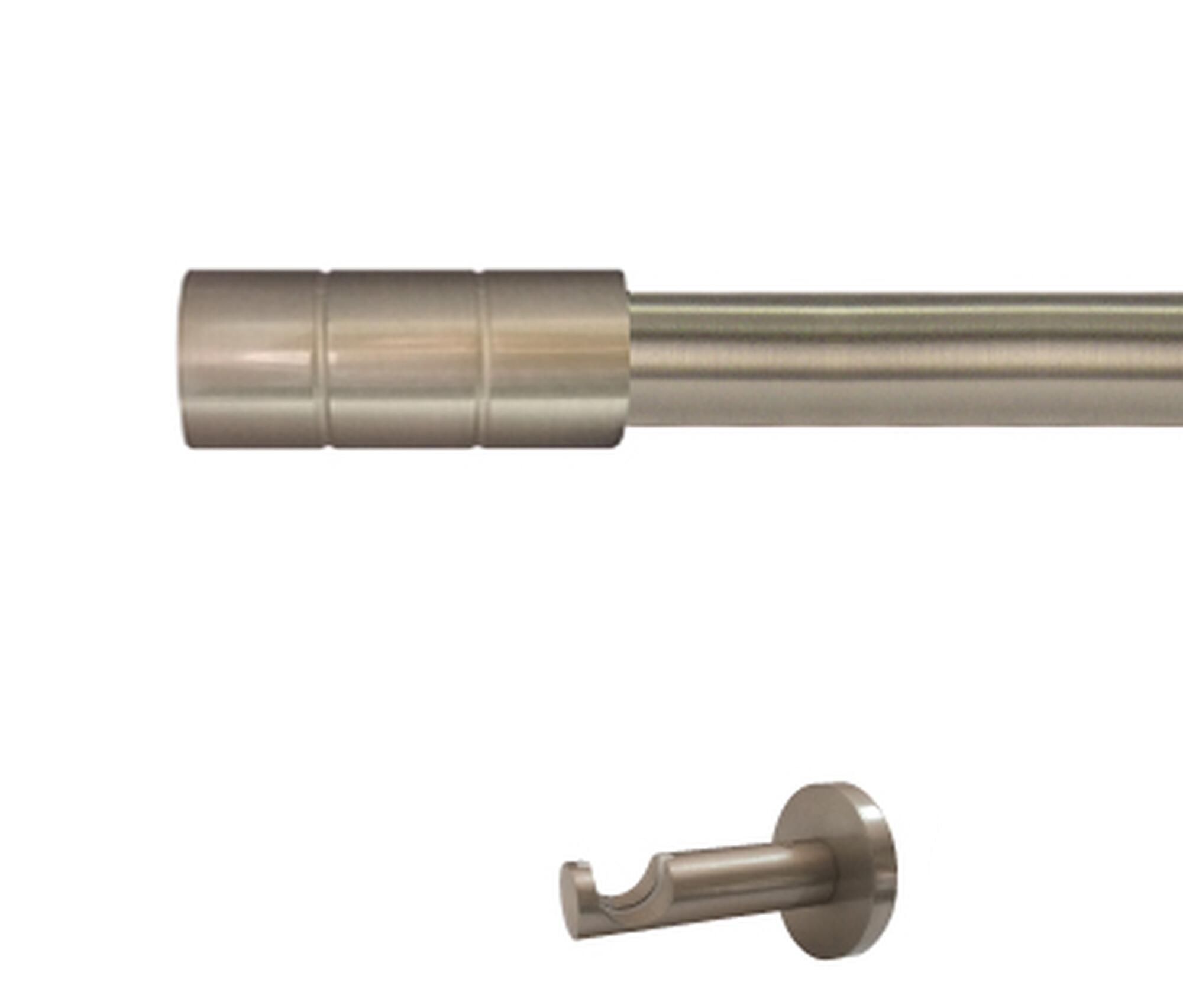 Kit barra metal ø 20mm pipe azero 150cm s/anillas pared