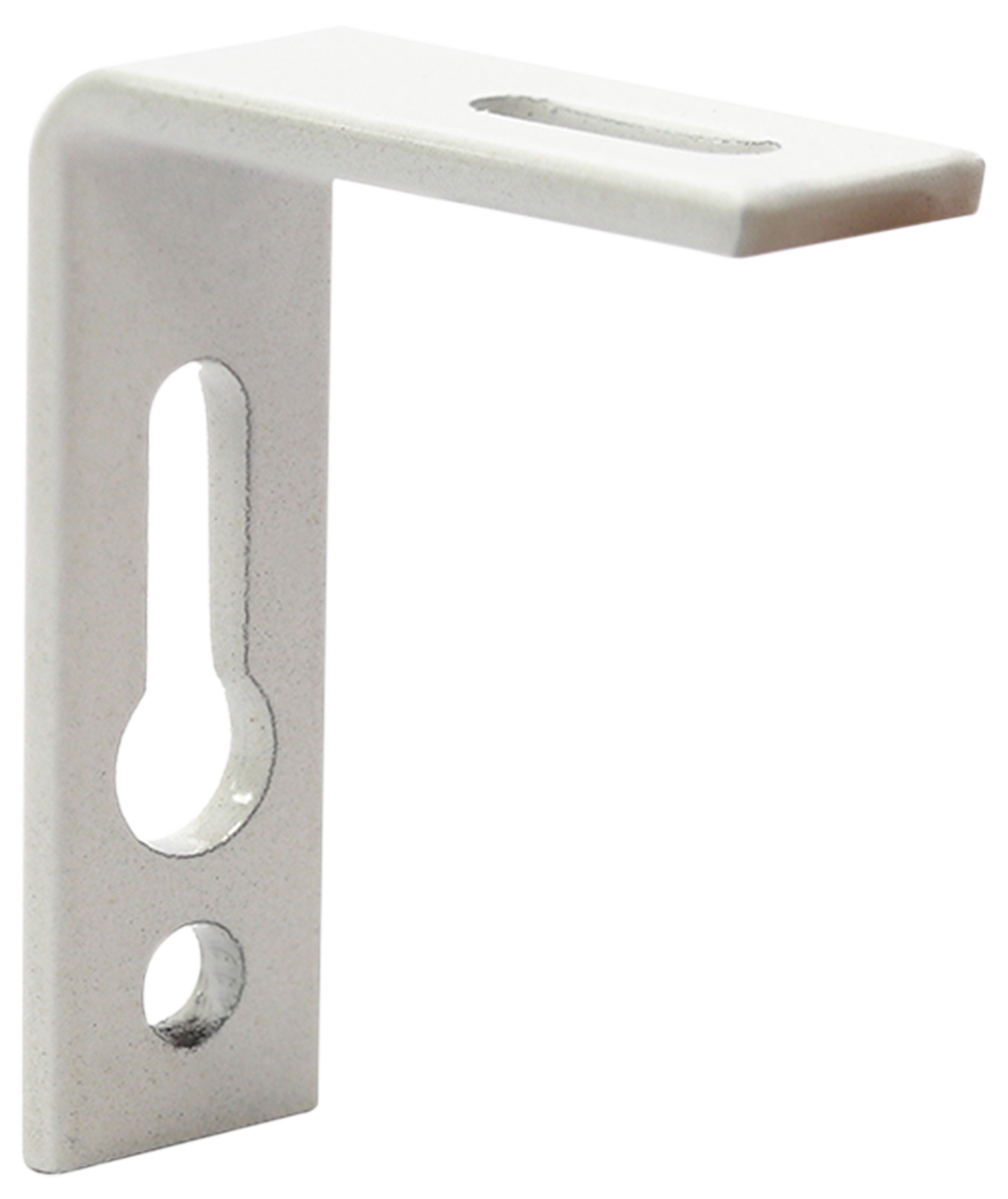 Soporte fijación con perforación blanco mm