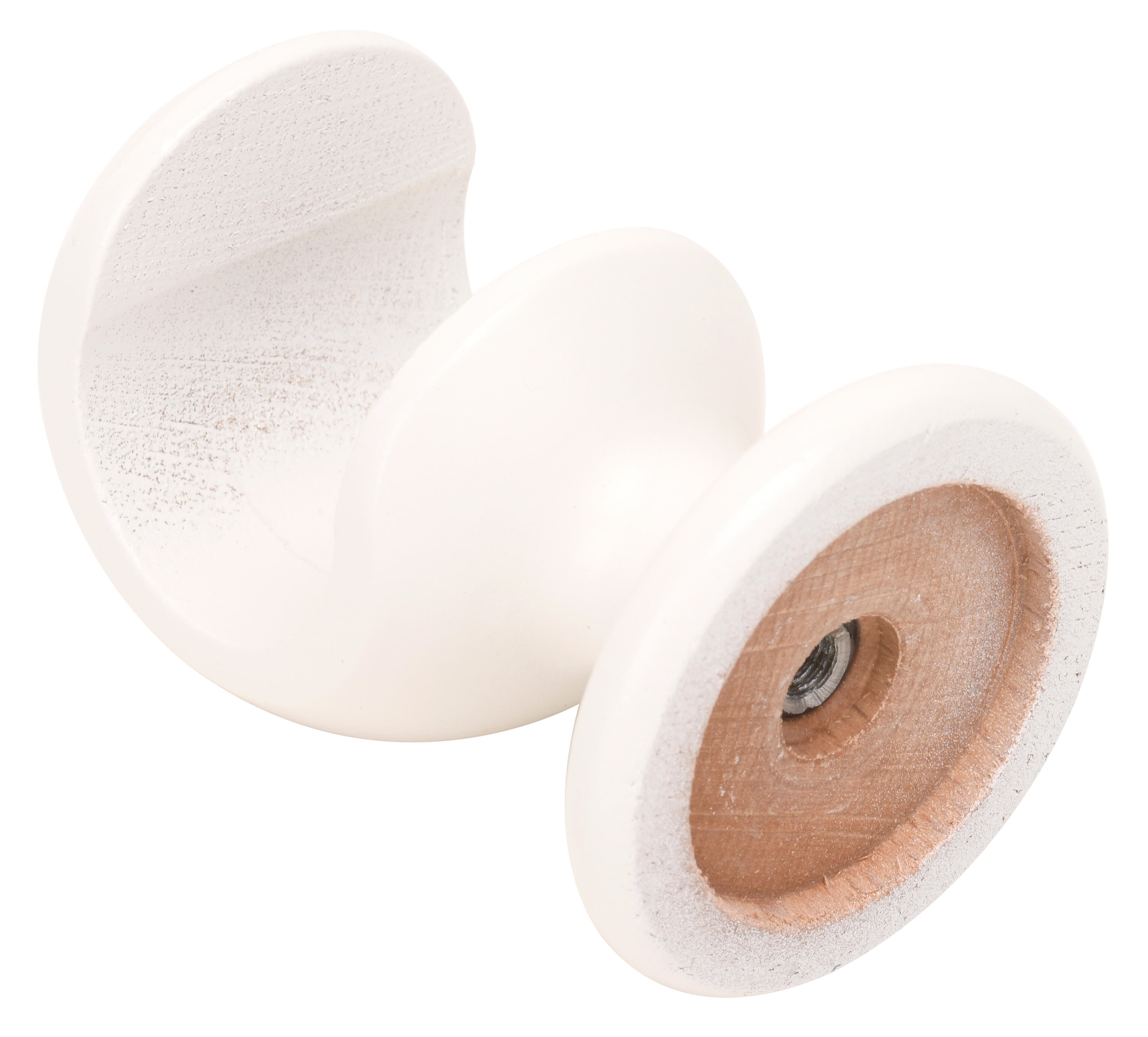 Soporte de pared abierto para barra ø 20 mm blanco