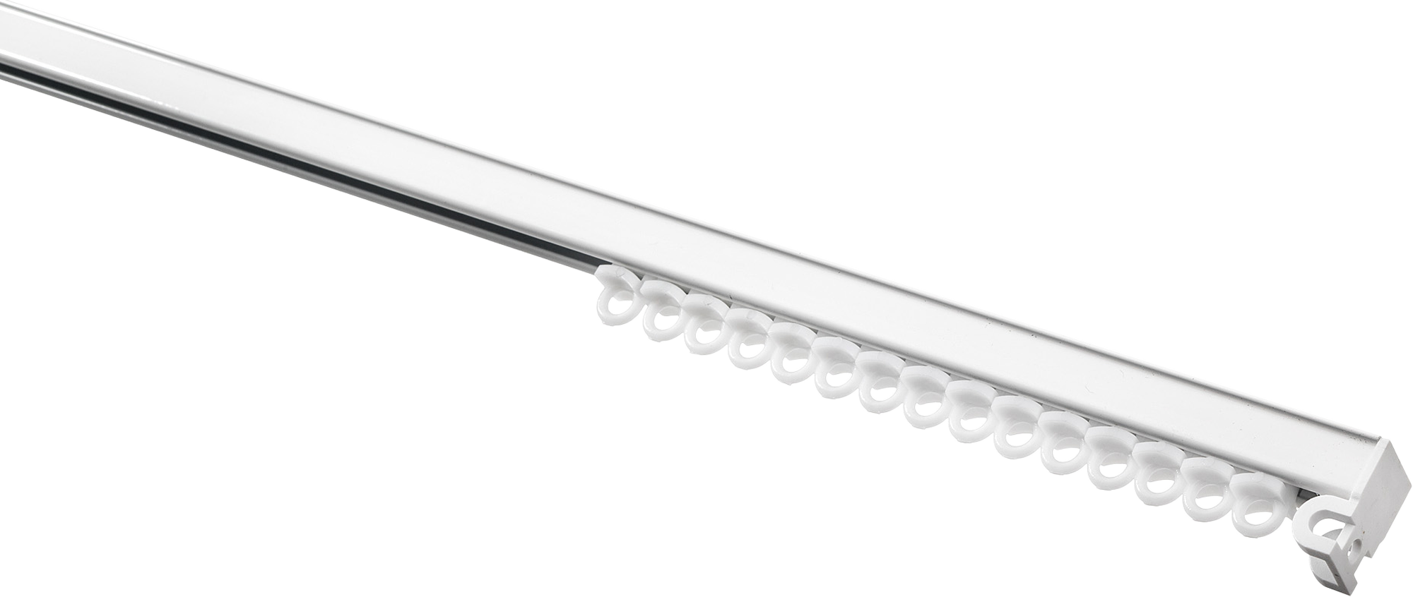 Kit de riel manual cortina ligera 100cm blanco