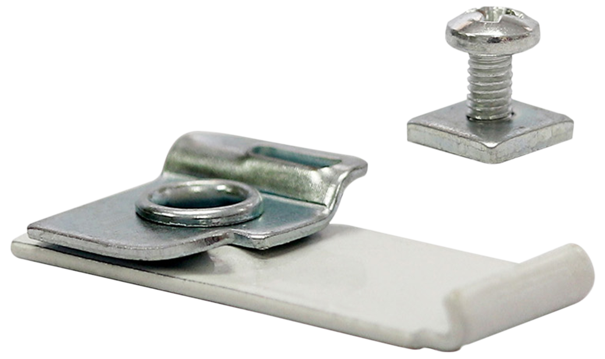 Soporte techo riel manual cortina ligera blanco