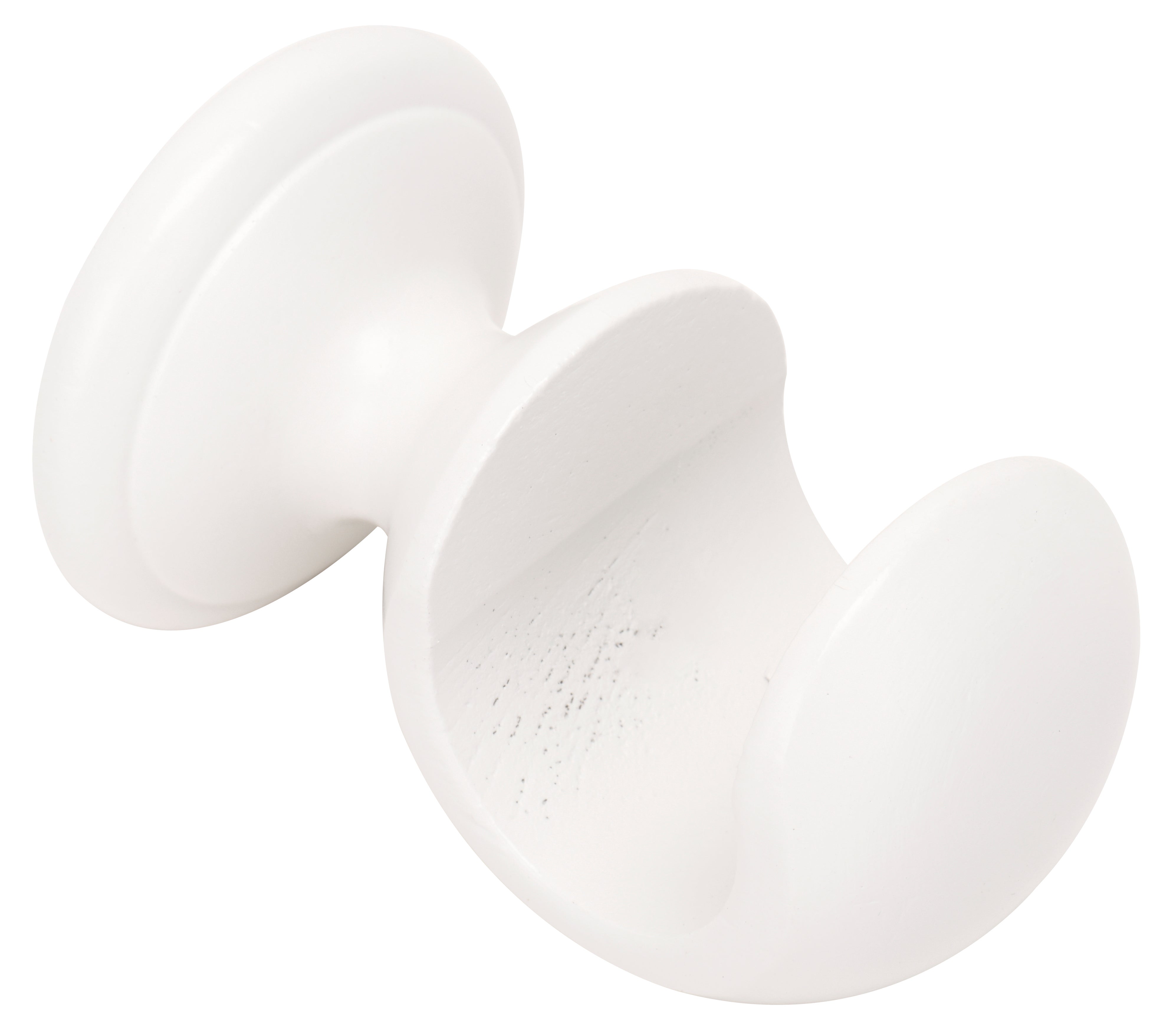 Soporte corto abierto para barra ø 28 mm blanco